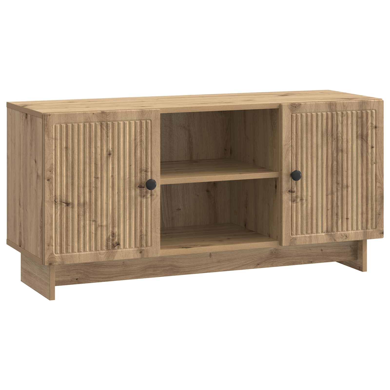 vidaXL TV-kast Zwart 102 x 34,5 x 50 cm Bewerkt hout