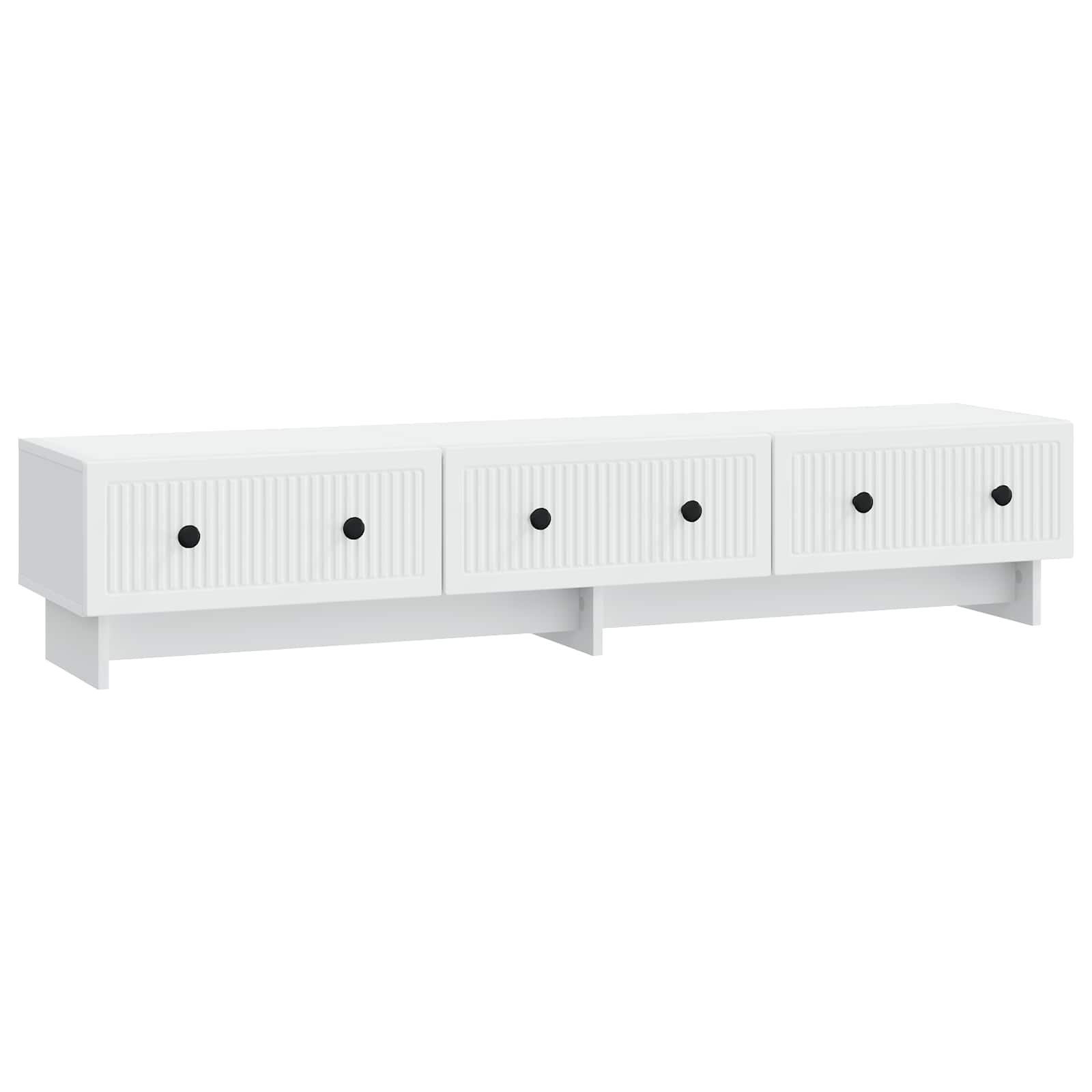 vidaXL TV-kast met lade Zwart 147 x 34,5 x 30 cm Bewerkt hout