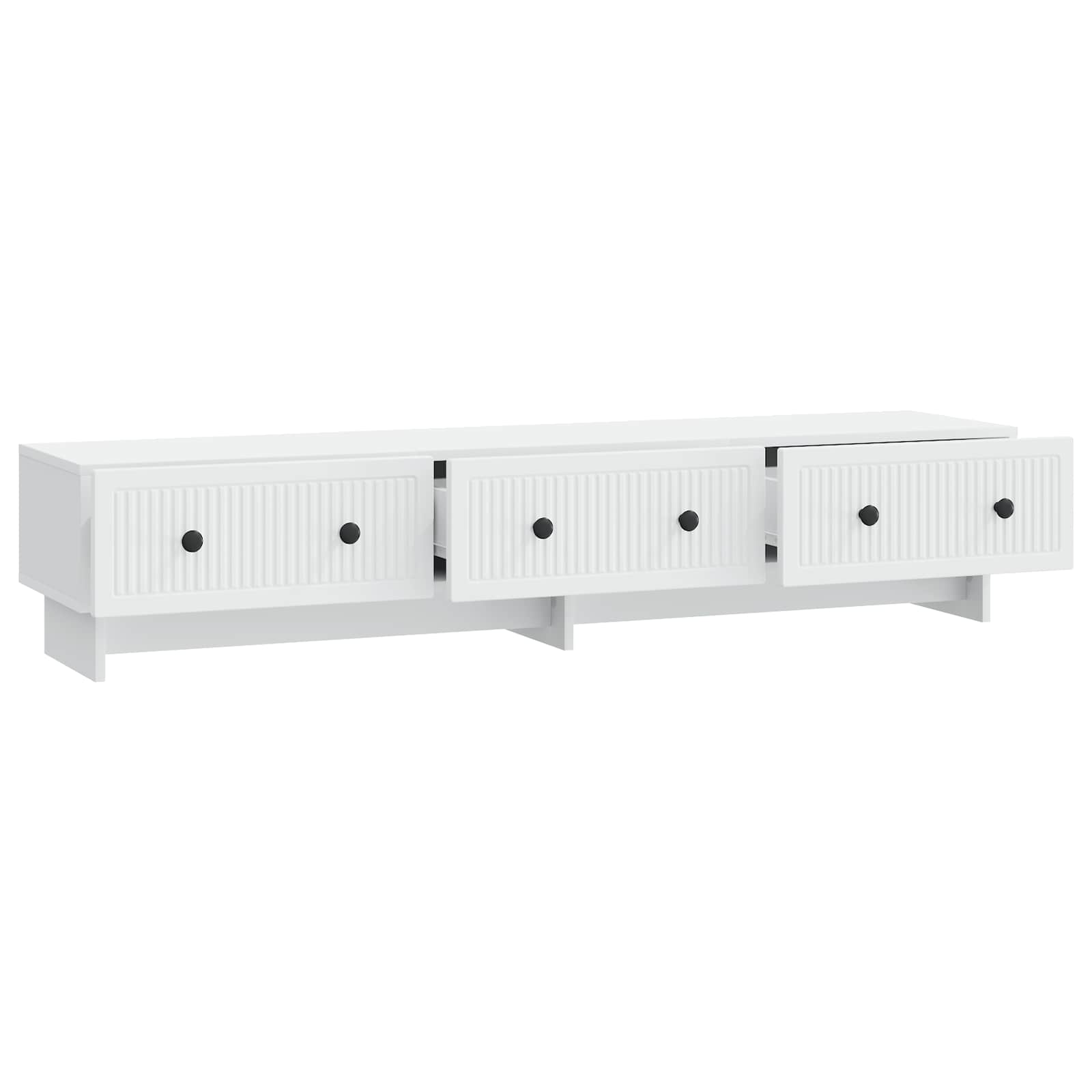 vidaXL TV-kast met lade Zwart 147 x 34,5 x 30 cm Bewerkt hout