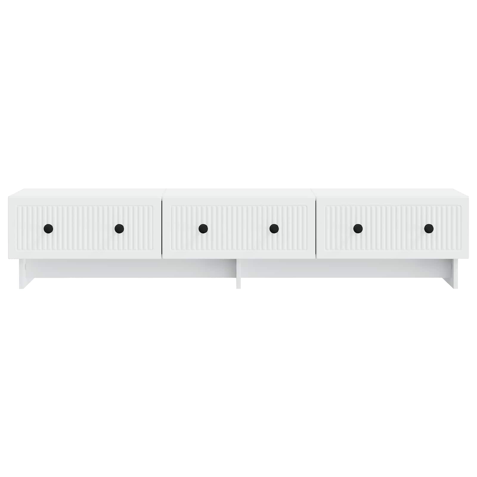 vidaXL TV-kast met lade Zwart 147 x 34,5 x 30 cm Bewerkt hout
