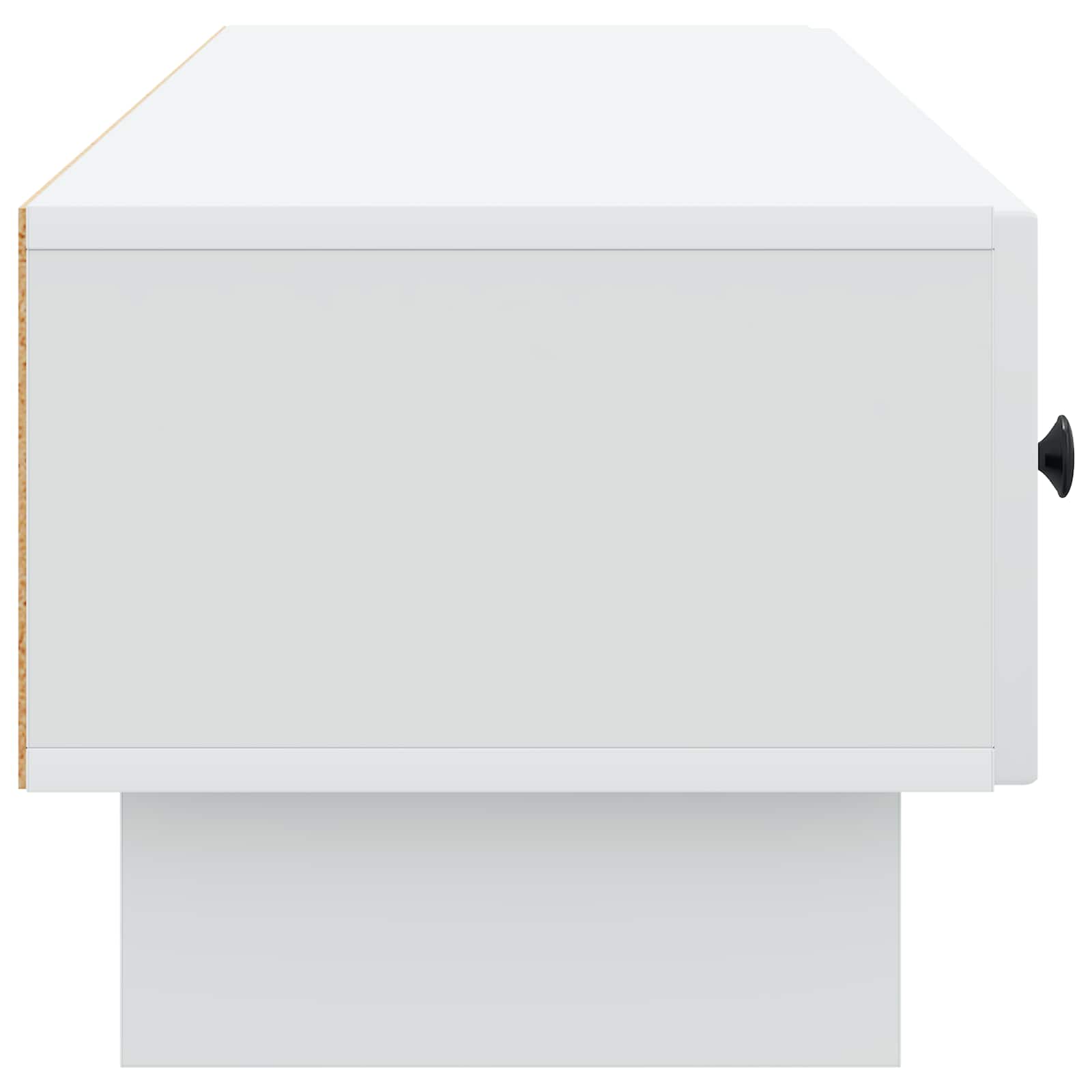 vidaXL TV-kast met lade Zwart 147 x 34,5 x 30 cm Bewerkt hout