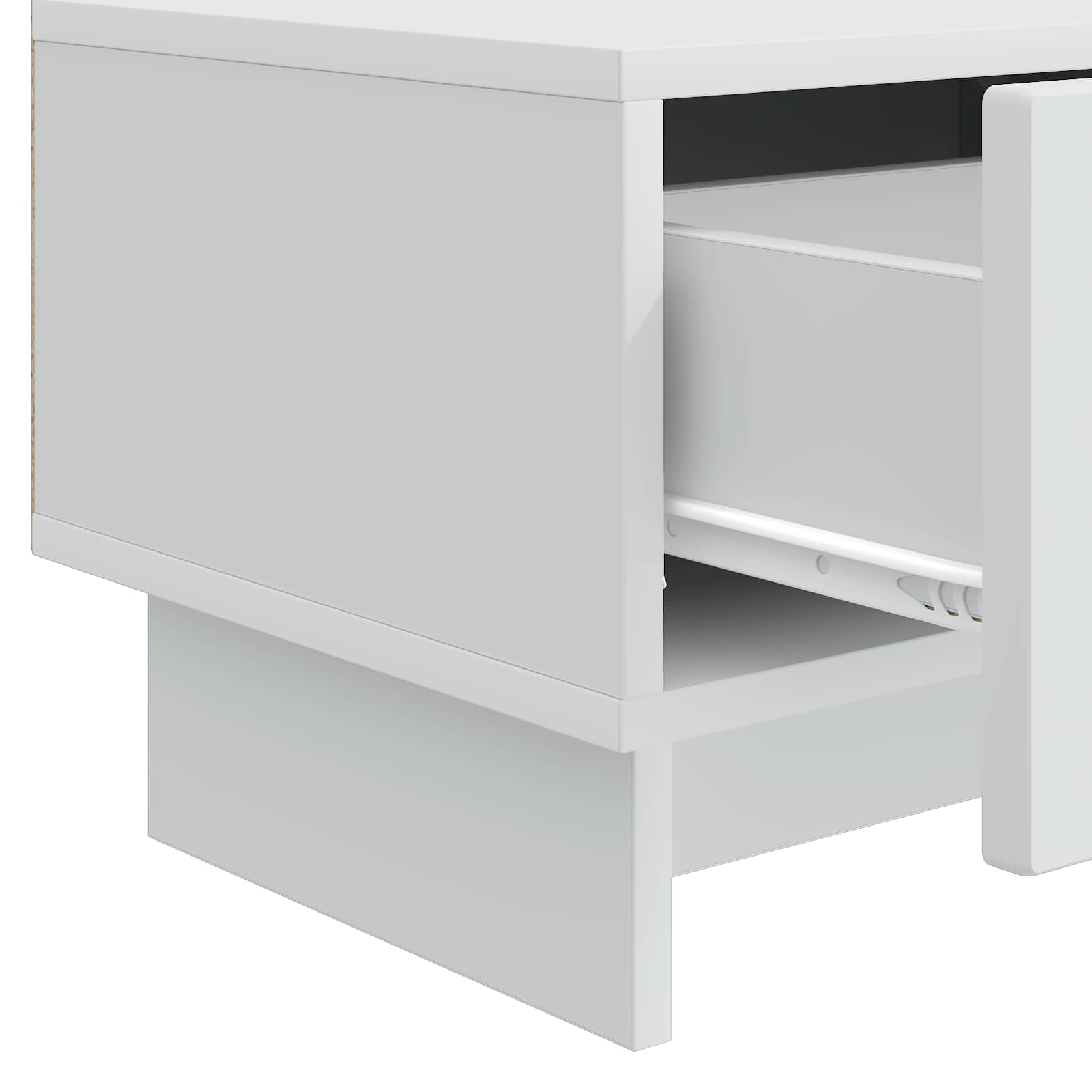 vidaXL TV-kast met lade Zwart 147 x 34,5 x 30 cm Bewerkt hout