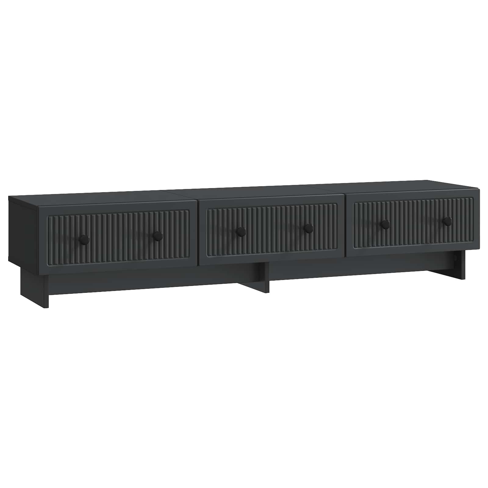 vidaXL TV-kast met lade Zwart 147 x 34,5 x 30 cm Bewerkt hout