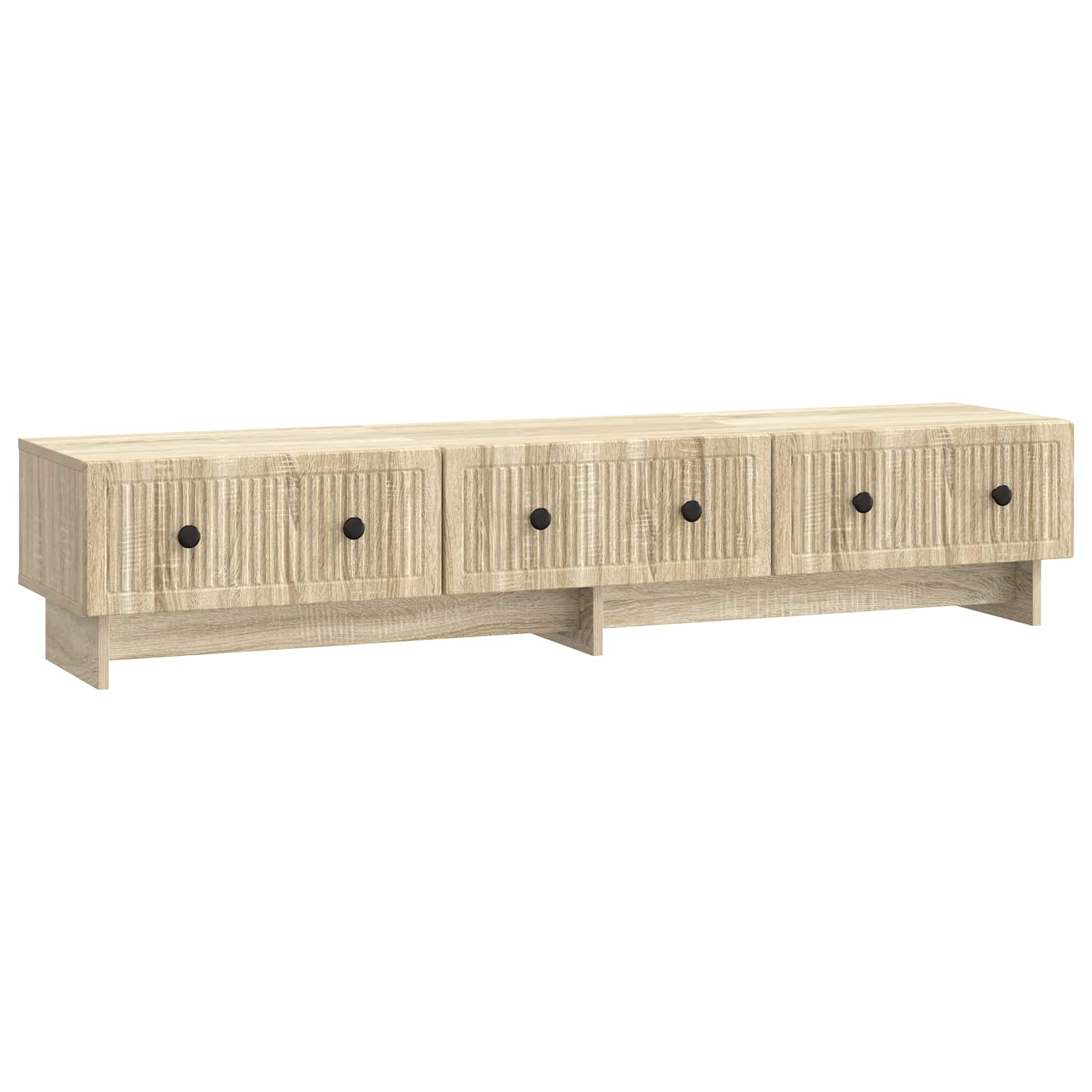 vidaXL TV-kast met lade Zwart 147 x 34,5 x 30 cm Bewerkt hout