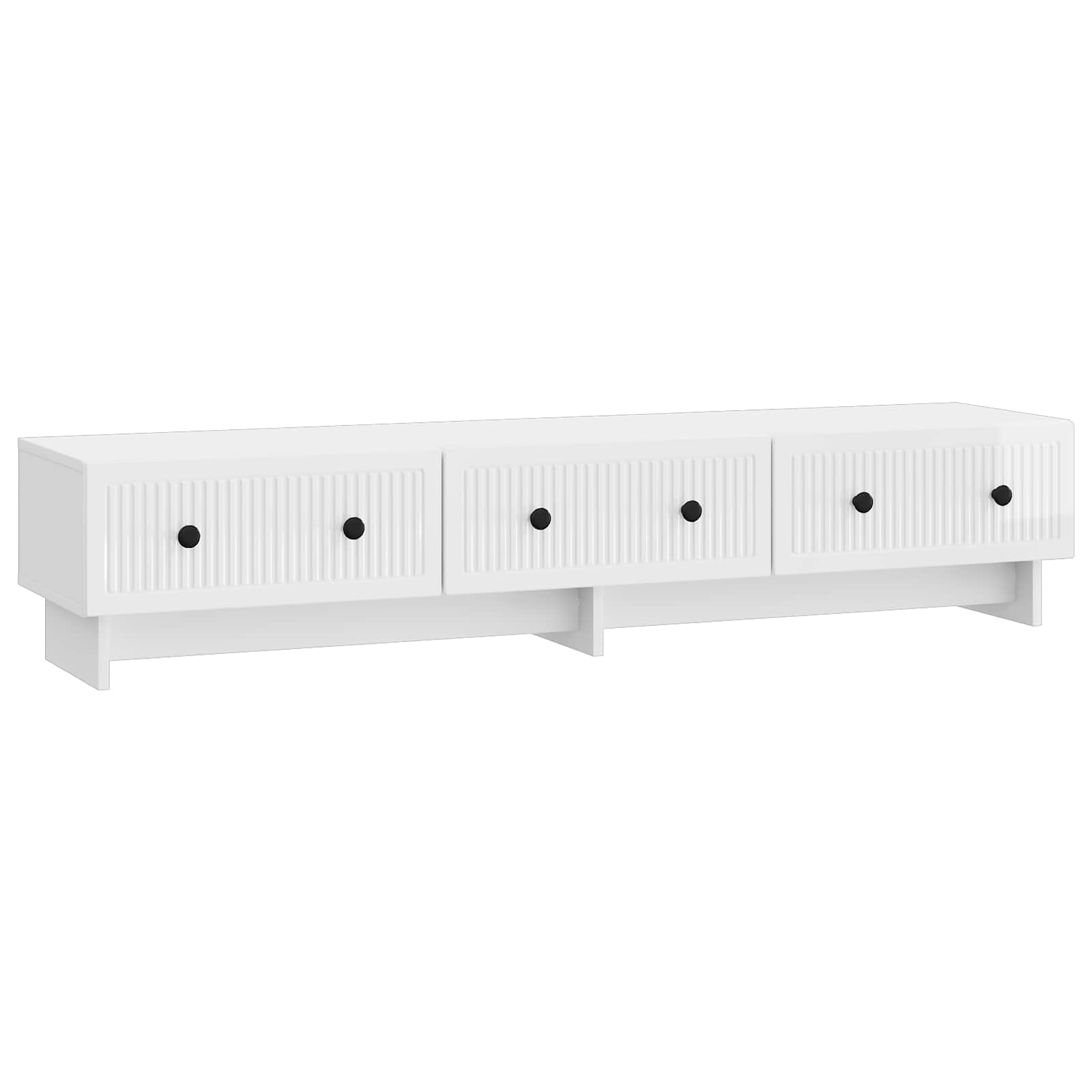 vidaXL TV-kast met lade Zwart 147 x 34,5 x 30 cm Bewerkt hout