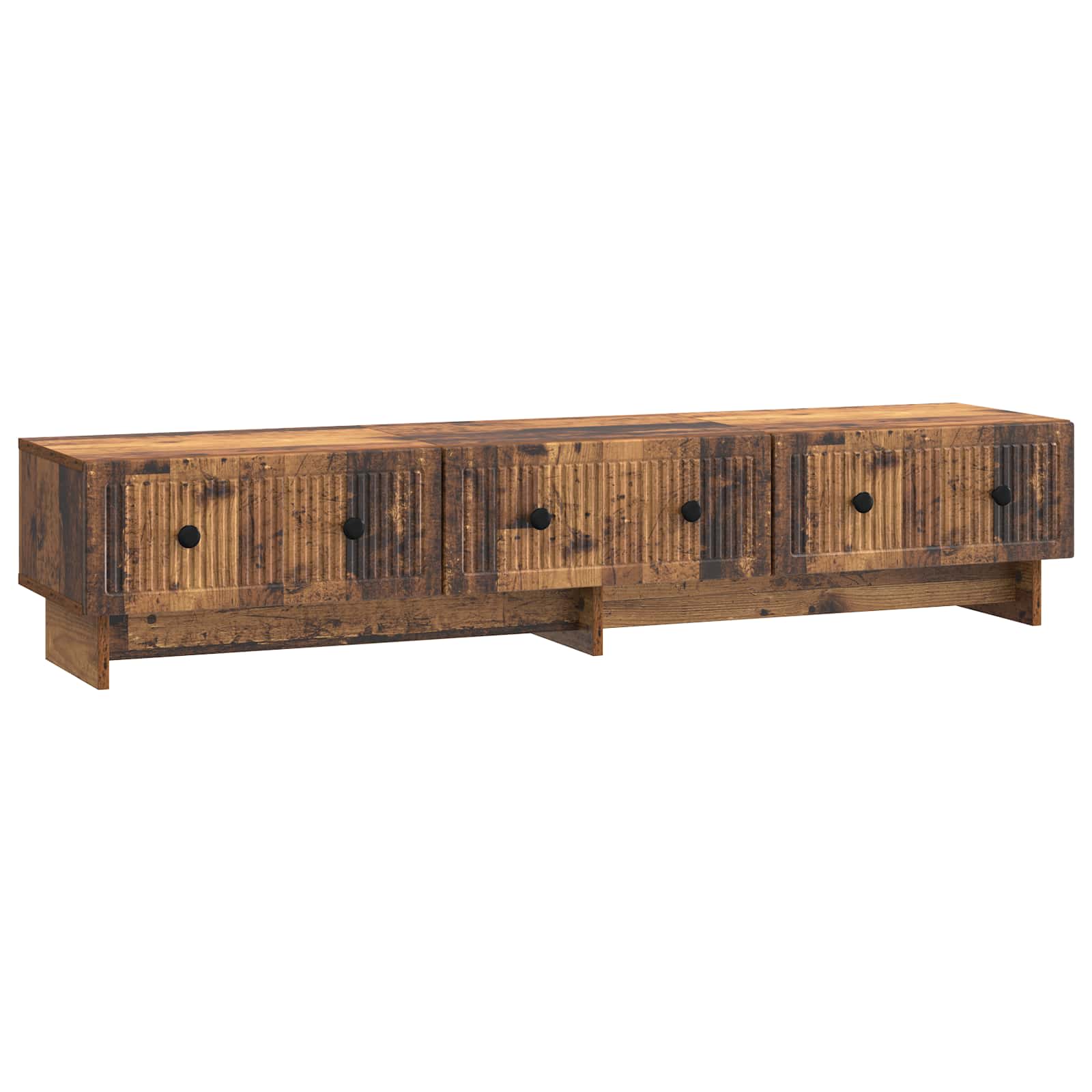 vidaXL TV-kast met lade Zwart 147 x 34,5 x 30 cm Bewerkt hout