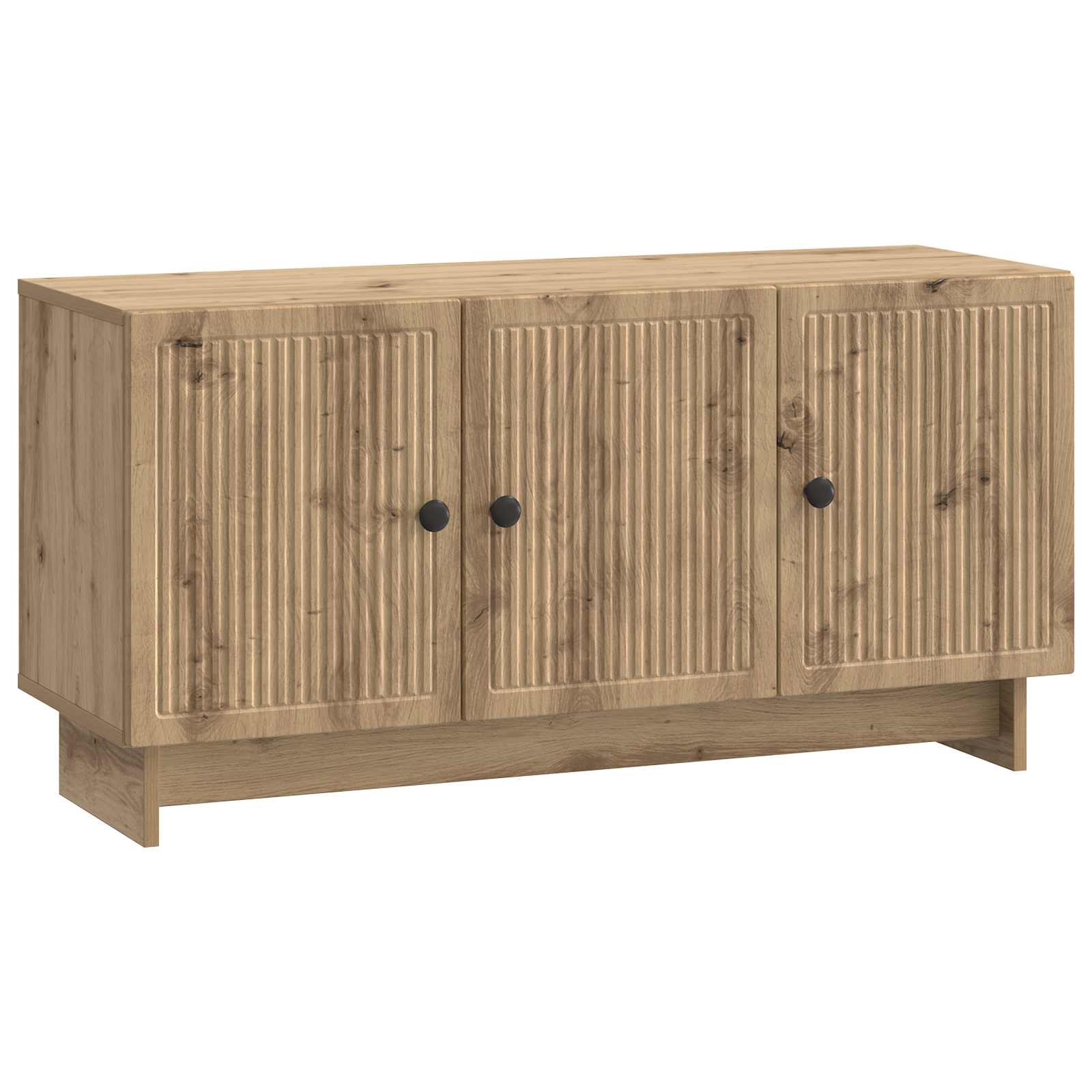 vidaXL TV-kast Zwart 99 x 34,5 x 50 cm Bewerkt hout