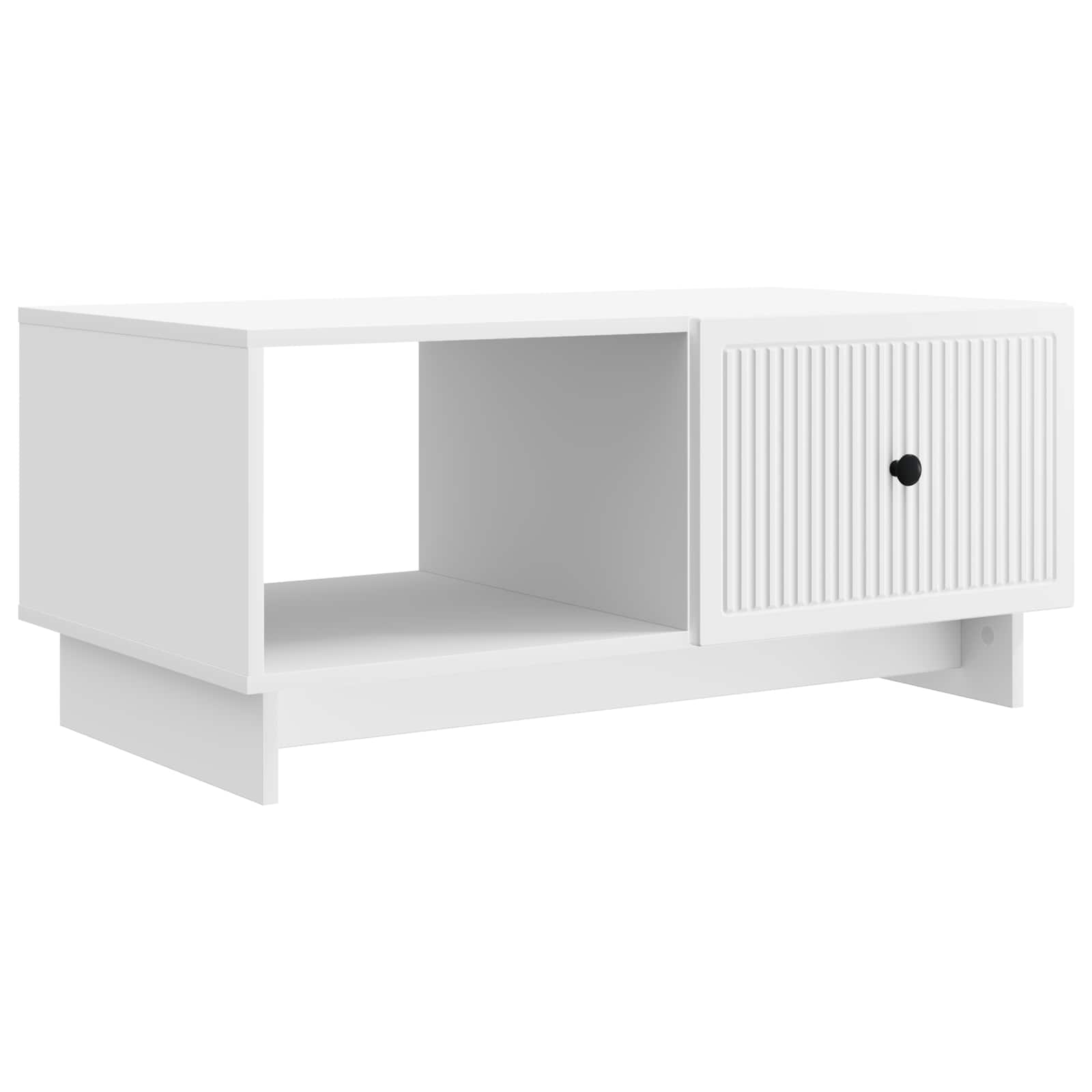 vidaXL Salontafel Zwart 90 x 50 x 40 cm Bewerkt hout