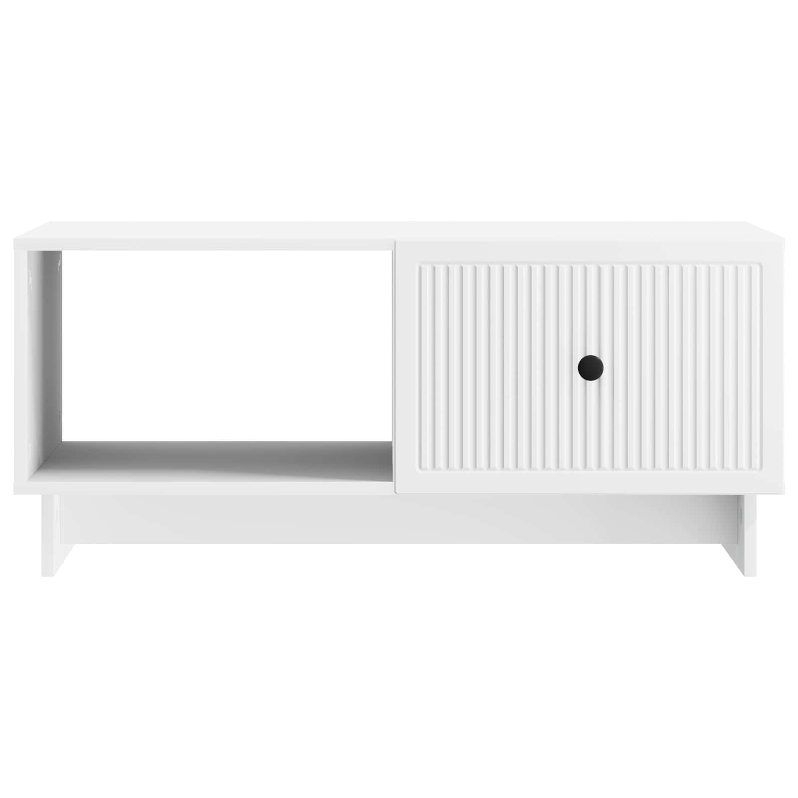 vidaXL Salontafel Zwart 90 x 50 x 40 cm Bewerkt hout