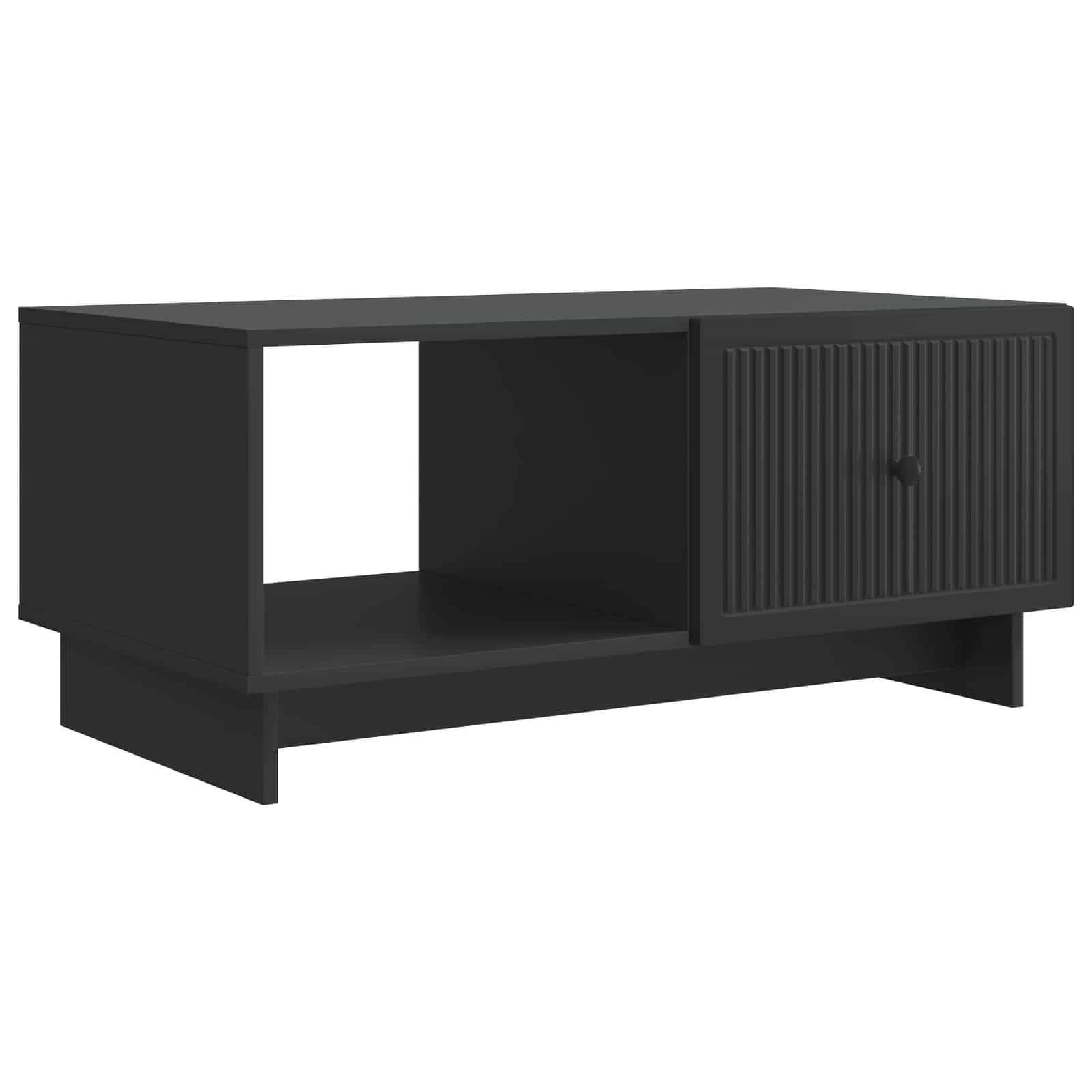 vidaXL Salontafel Zwart 90 x 50 x 40 cm Bewerkt hout