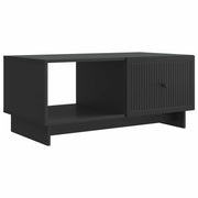 vidaXL Salontafel Zwart 90 x 50 x 40 cm Bewerkt hout