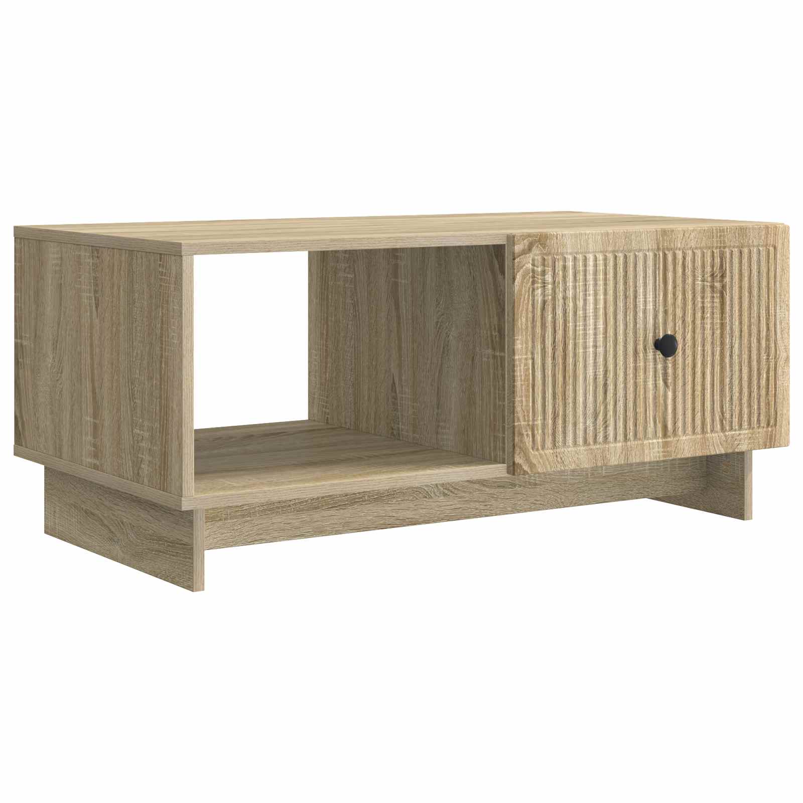 vidaXL Salontafel Zwart 90 x 50 x 40 cm Bewerkt hout