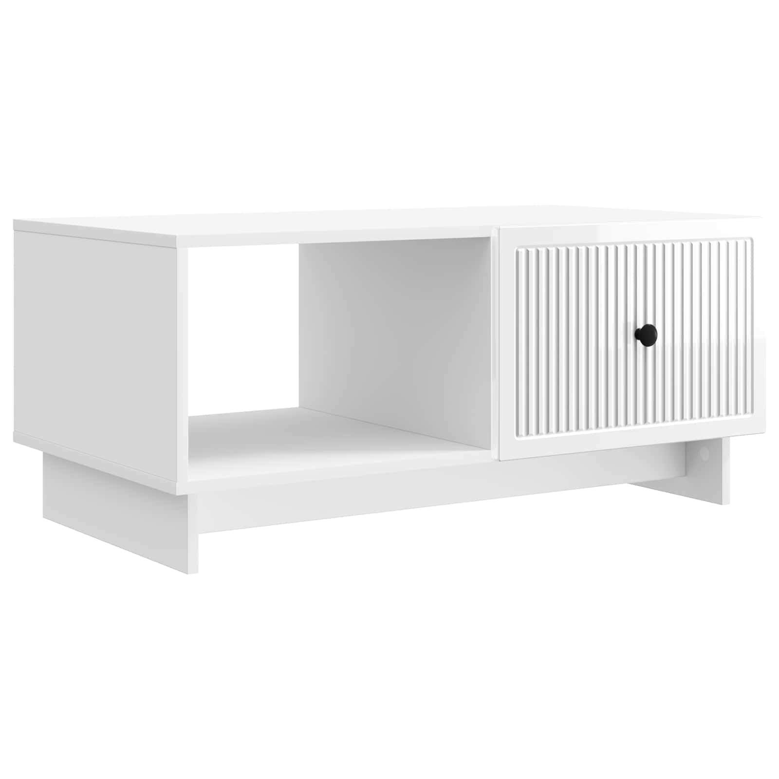 vidaXL Salontafel Zwart 90 x 50 x 40 cm Bewerkt hout