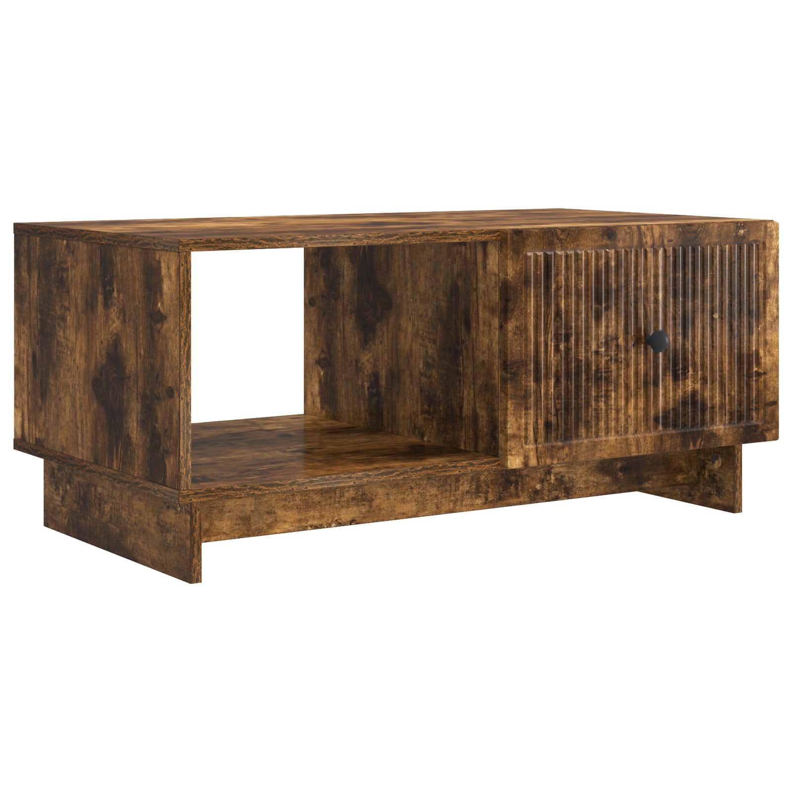 vidaXL Salontafel Zwart 90 x 50 x 40 cm Bewerkt hout