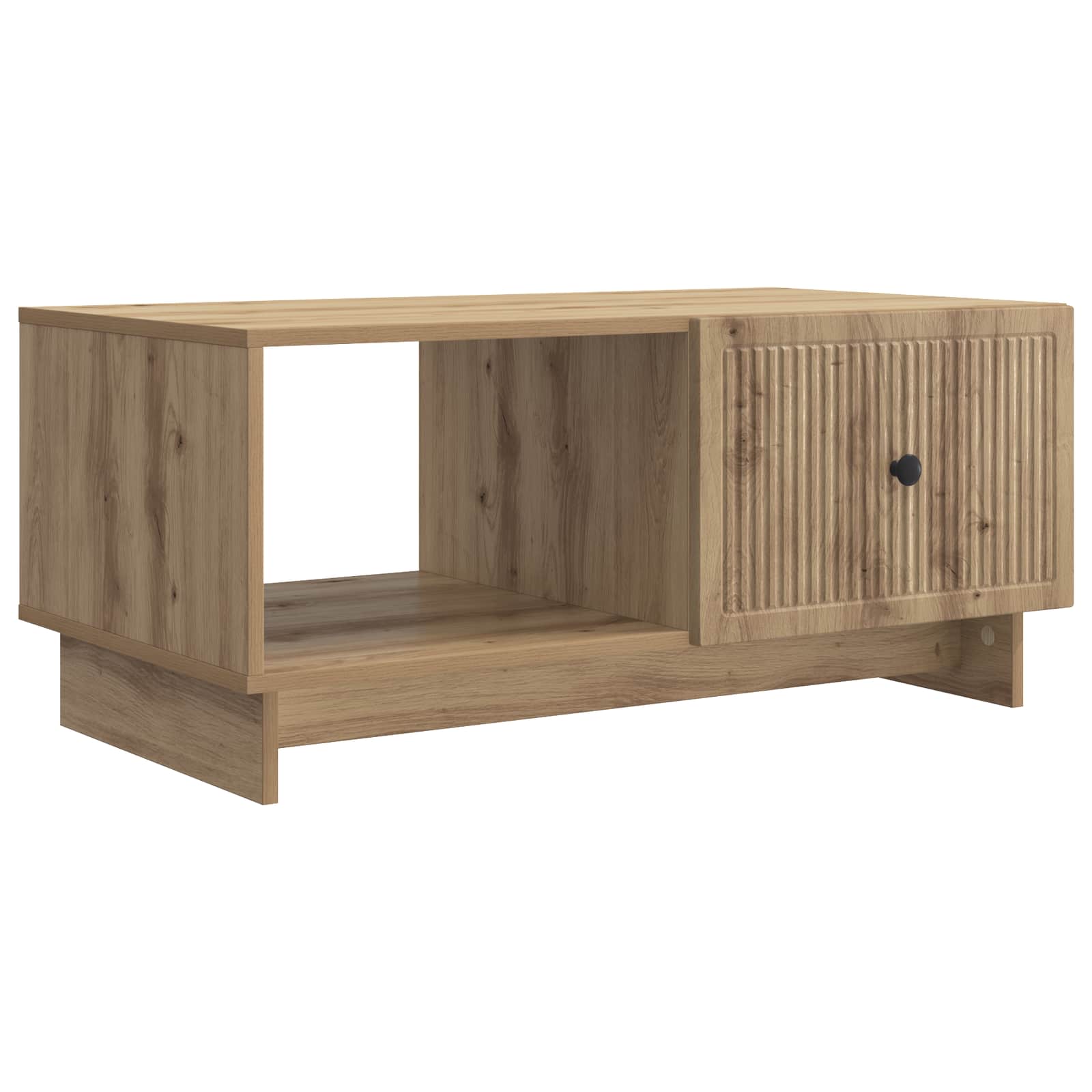 vidaXL Salontafel Zwart 90 x 50 x 40 cm Bewerkt hout