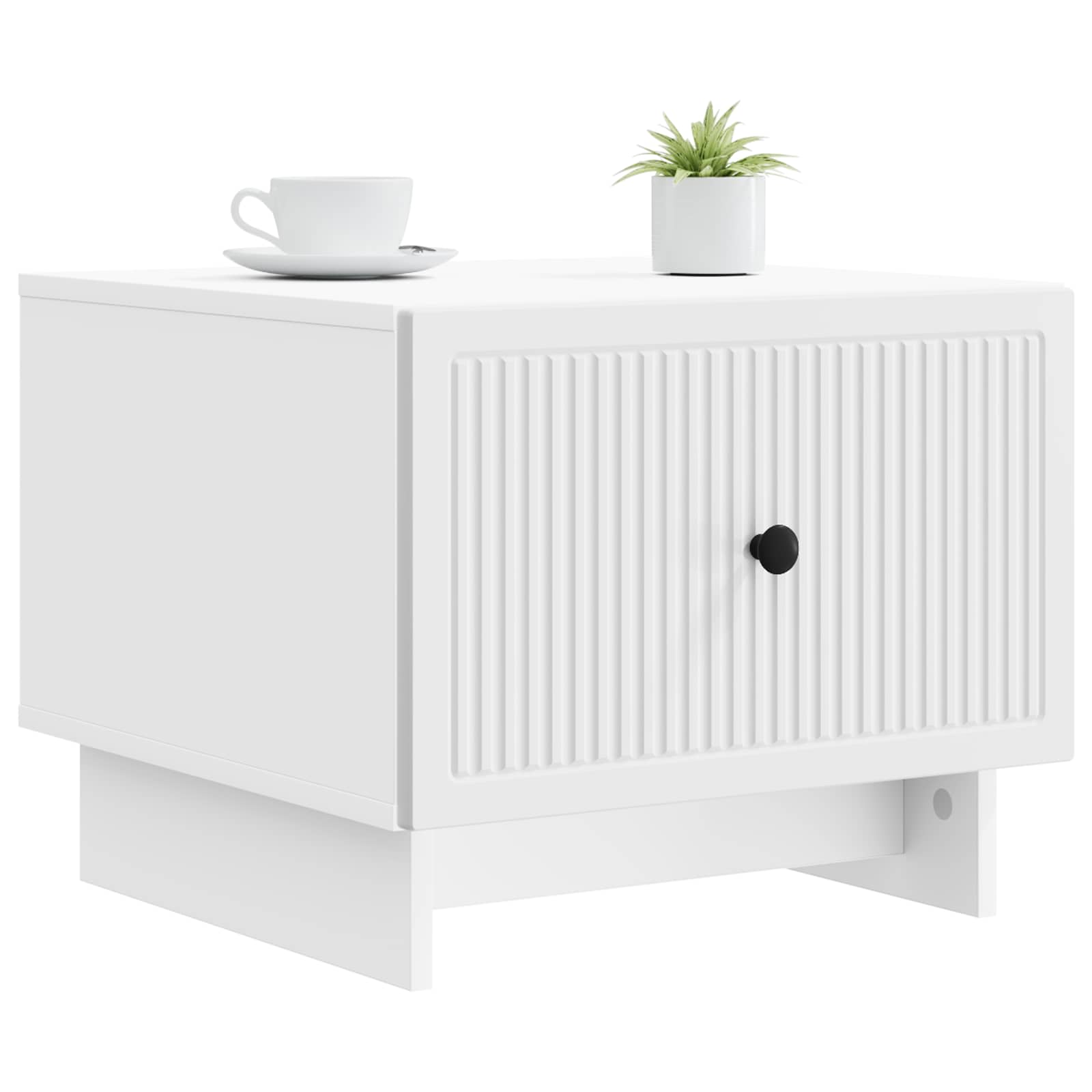 vidaXL Salontafel met lade Zwart 49 x 50 x 40 cm Bewerkt hout