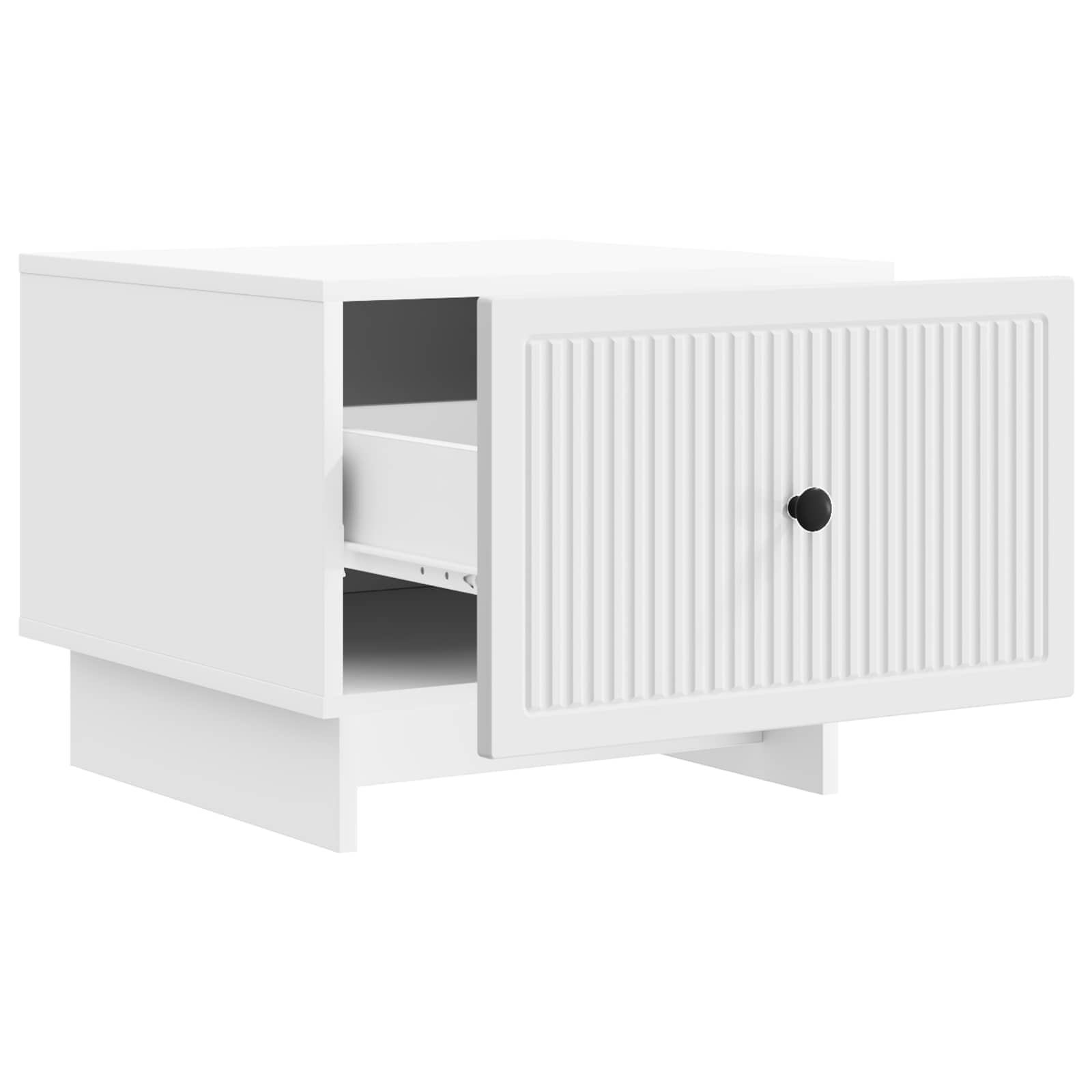 vidaXL Salontafel met lade Zwart 49 x 50 x 40 cm Bewerkt hout