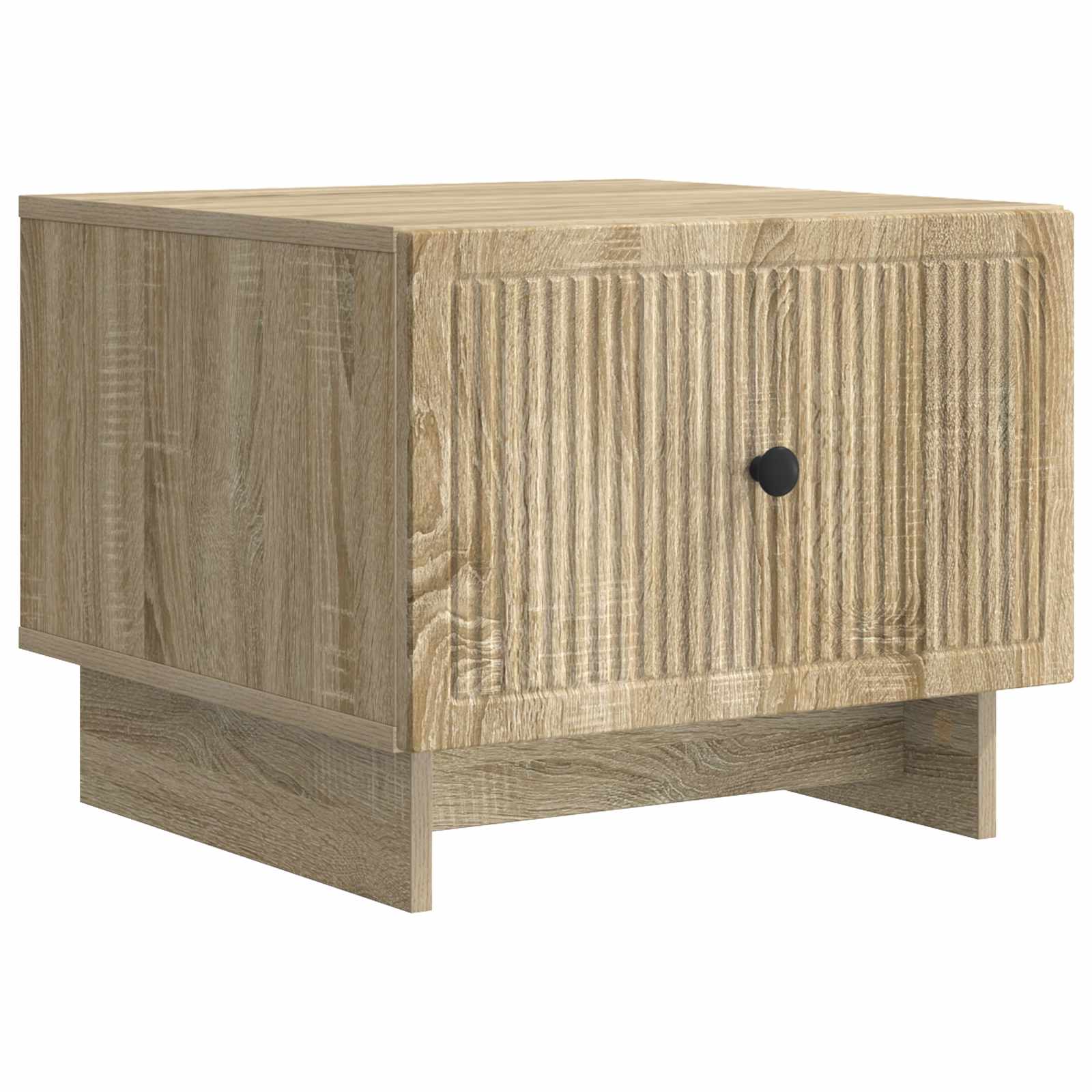 vidaXL Salontafel met lade Zwart 49 x 50 x 40 cm Bewerkt hout