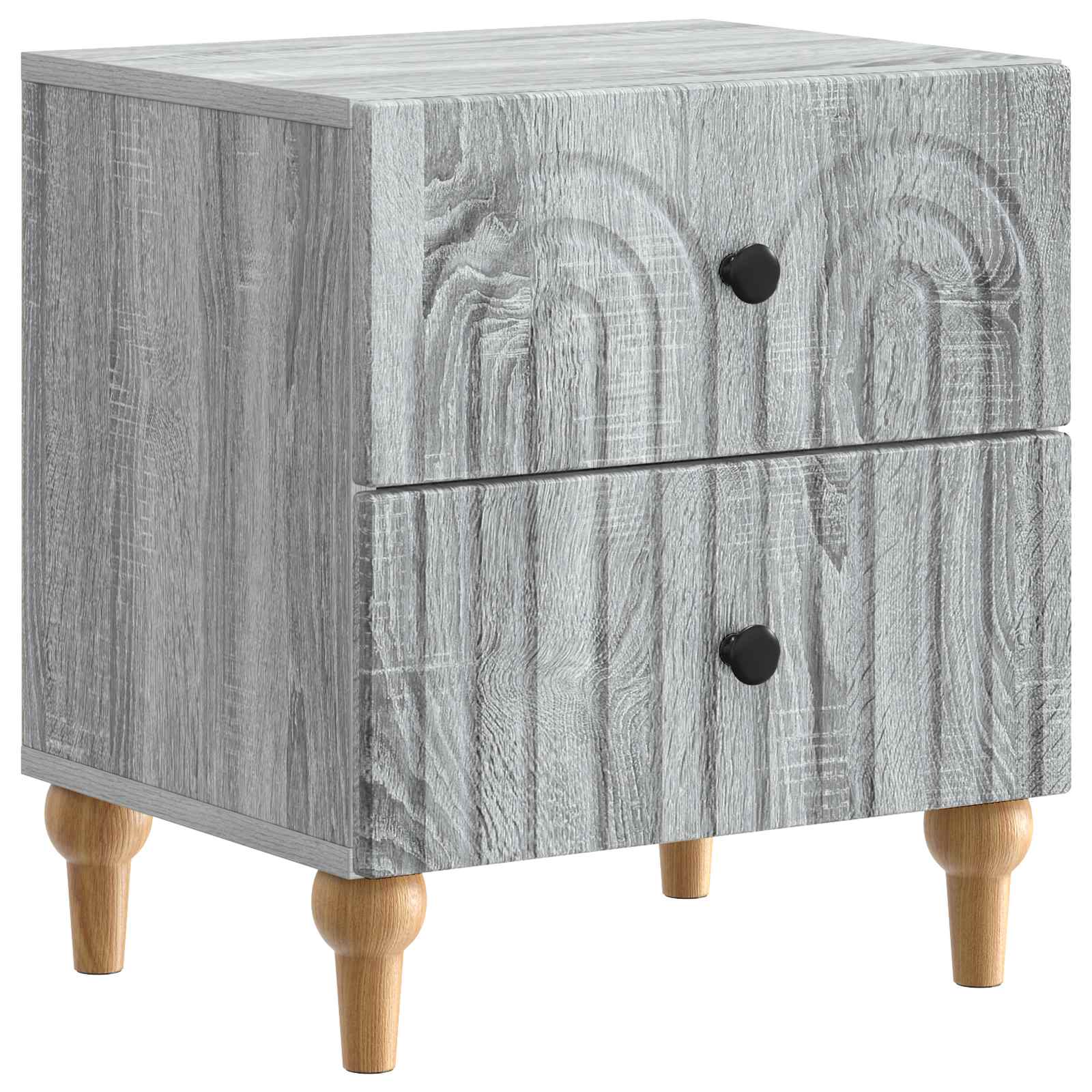 vidaXL Nachtkastje met lade 2 pcs Wit 43 x 34,5 x 48 cm Bewerkt hout