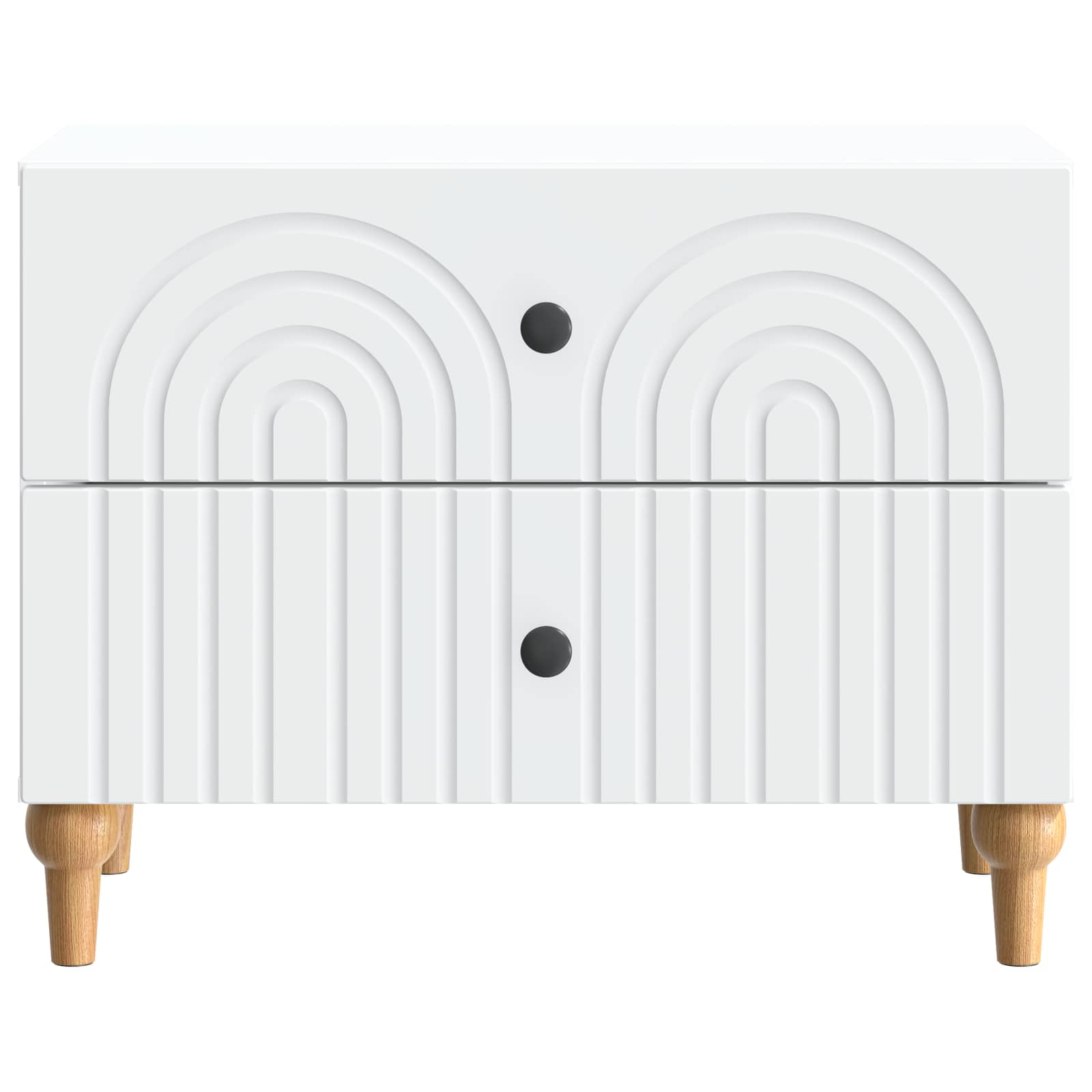 vidaXL Nachtkastje met lade Zwart 62 x 34,5 x 48 cm Bewerkt hout