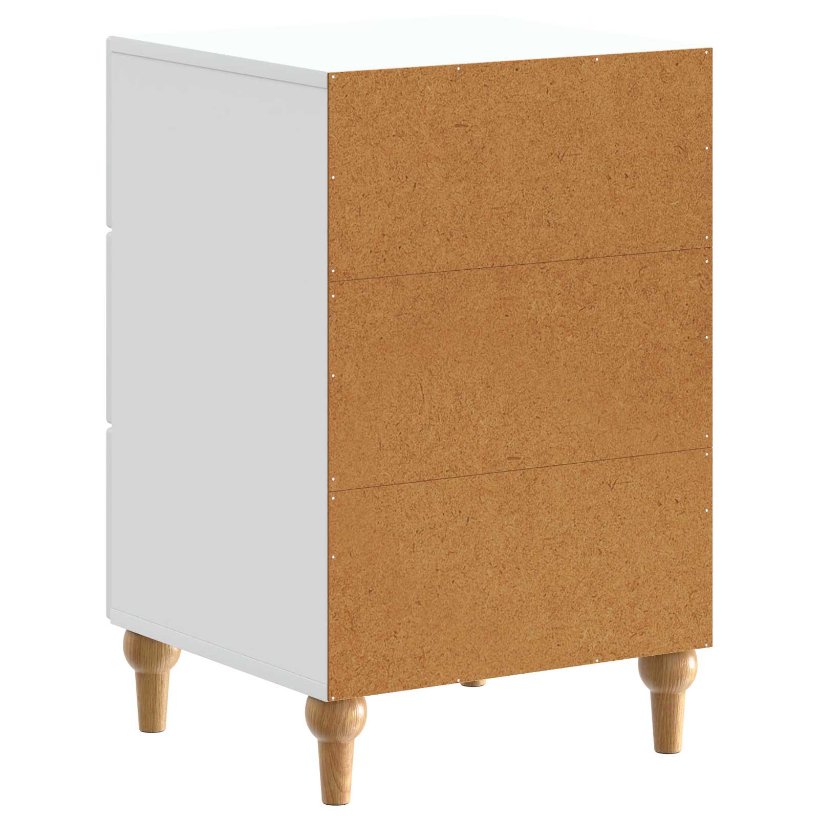 vidaXL Nachtkastje met lade Zwart 43x 41 x 66,5 cm Bewerkt hout