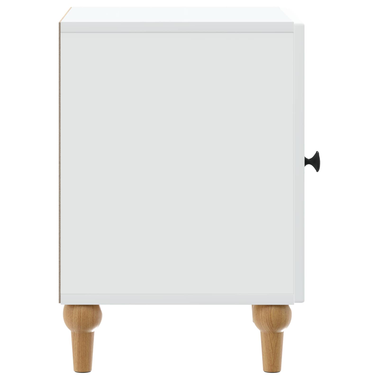 vidaXL Nachtkastje 2 pcs Wit 43 x 34,5 x 50 cm Bewerkt hout