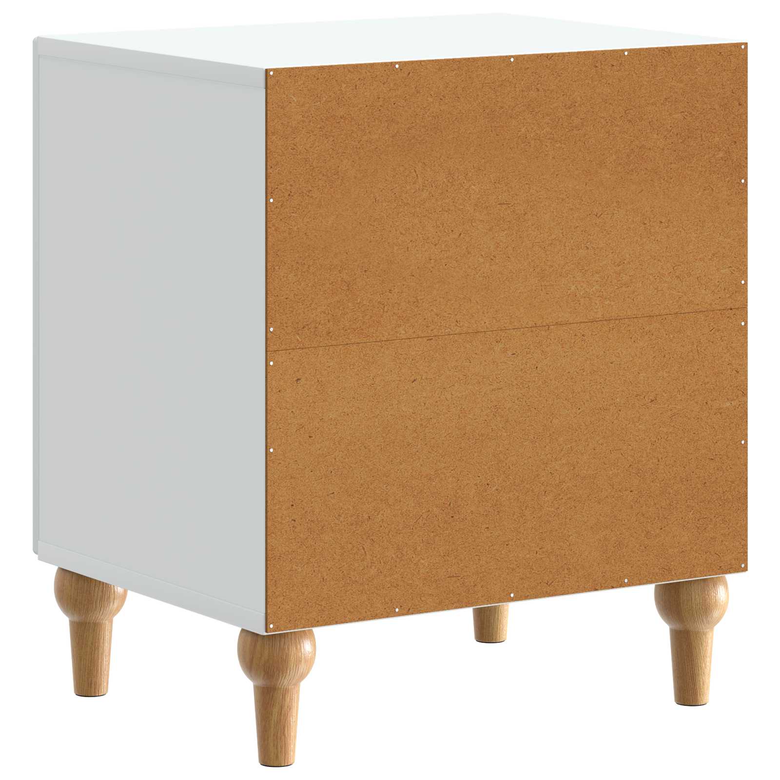 vidaXL Nachtkastje 2 pcs Wit 43 x 34,5 x 50 cm Bewerkt hout