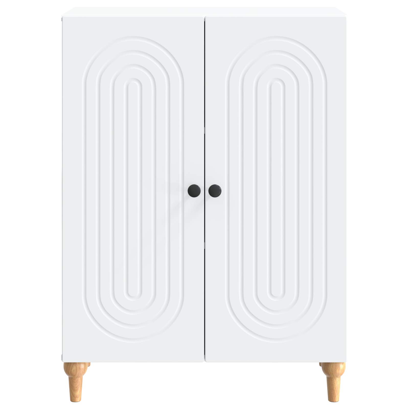 vidaXL Dressoir Zwart 66 x 34,5 x 90 cm Bewerkt hout