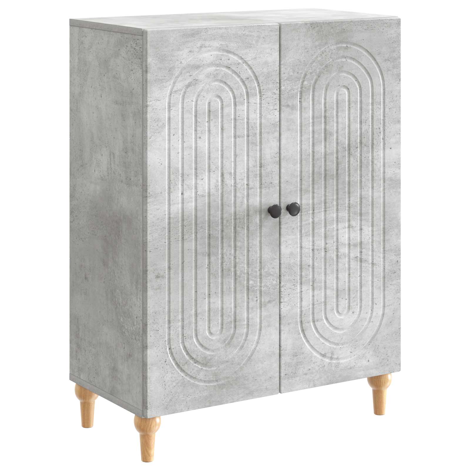 vidaXL Dressoir Zwart 66 x 34,5 x 90 cm Bewerkt hout