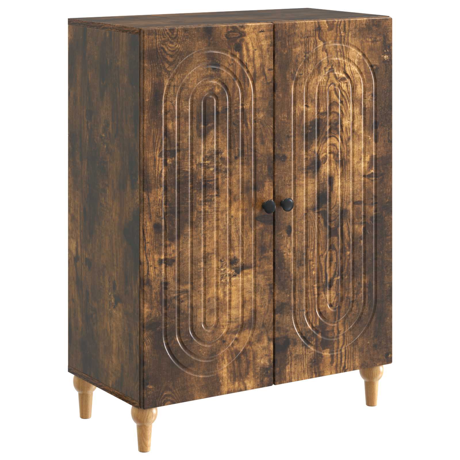 vidaXL Dressoir Zwart 66 x 34,5 x 90 cm Bewerkt hout