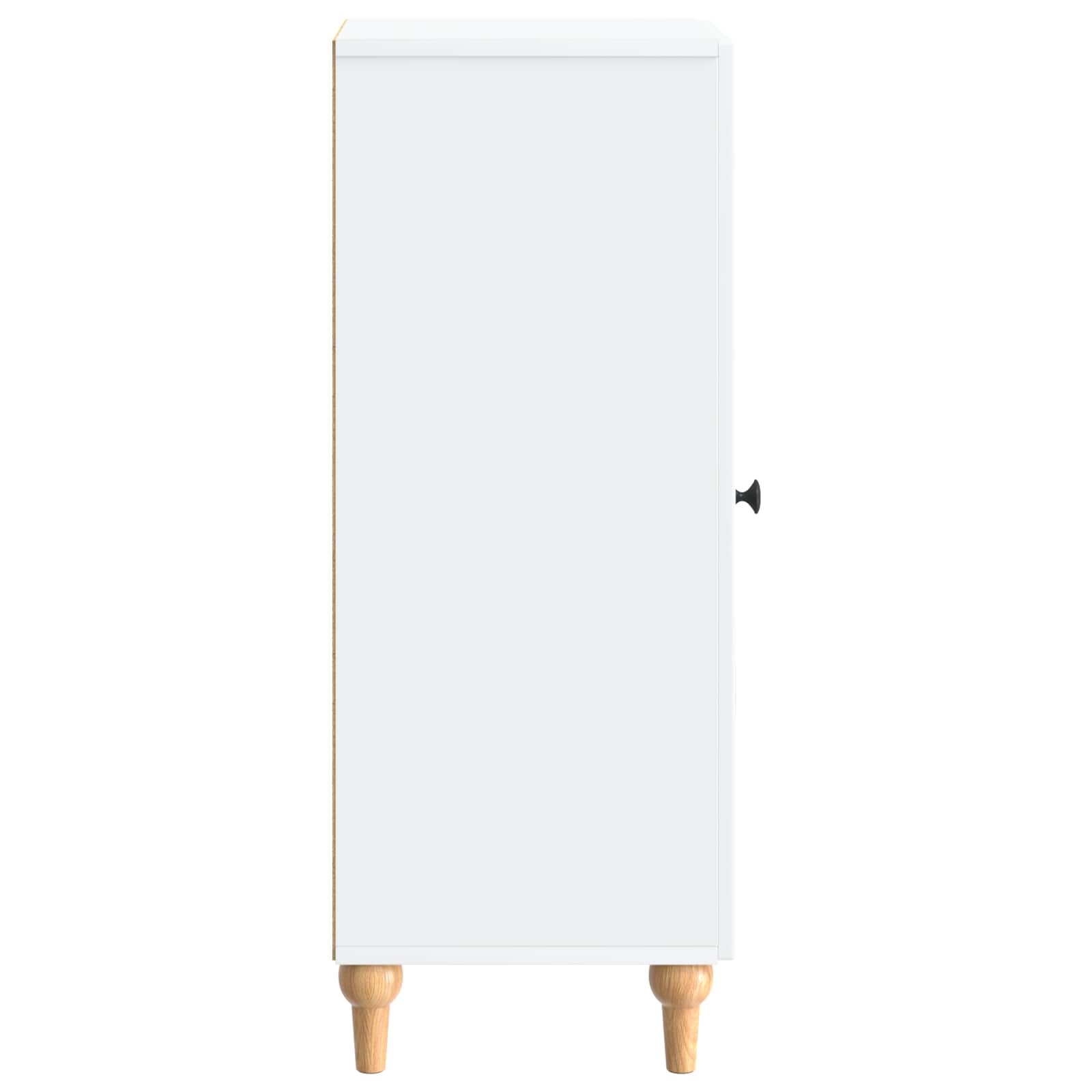 vidaXL Dressoir Zwart 33 x 34,5 x 90 cm Bewerkt hout