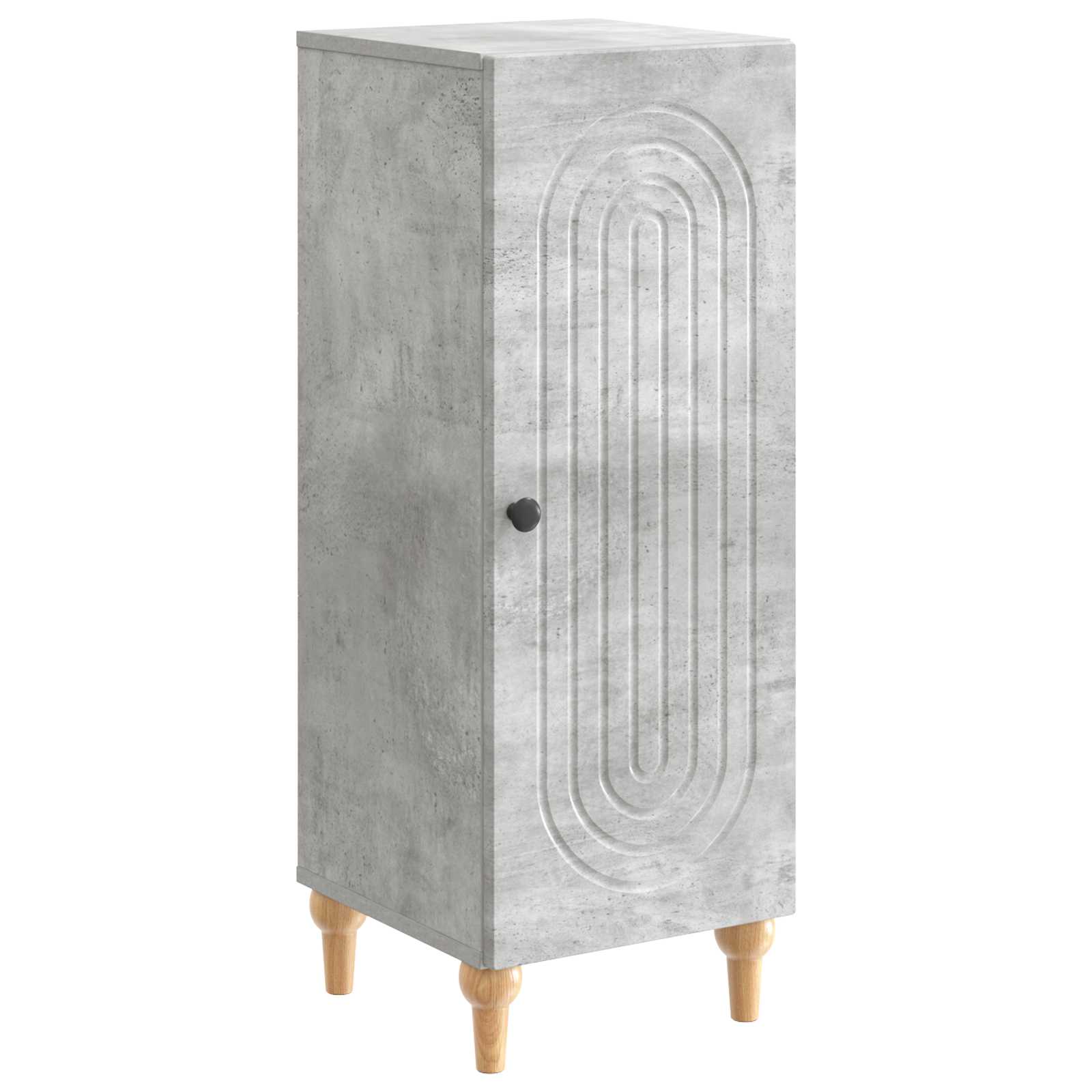 vidaXL Dressoir Zwart 33 x 34,5 x 90 cm Bewerkt hout