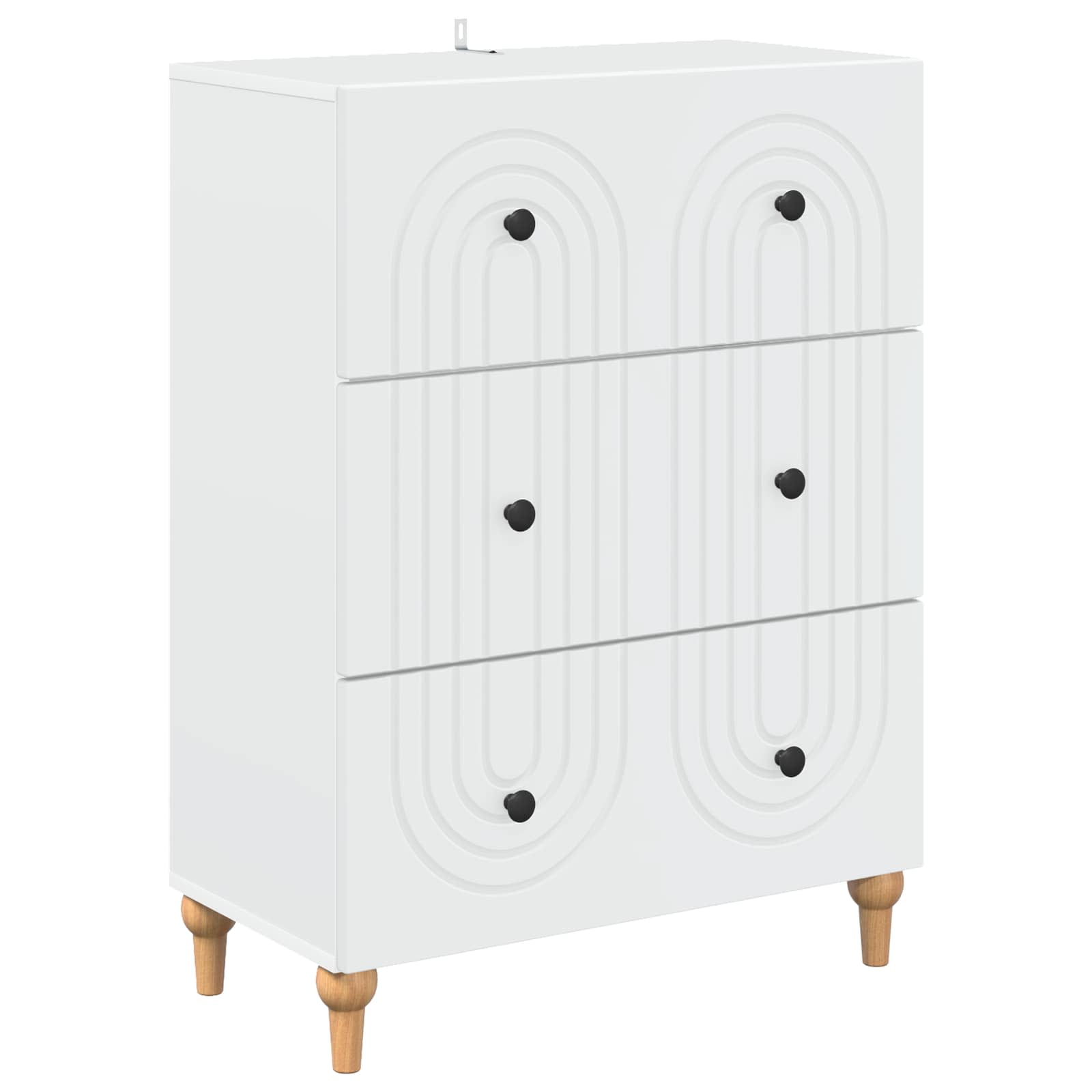 vidaXL Ladenkast Zwart 66 x 34,5 x 90 cm Bewerkt hout