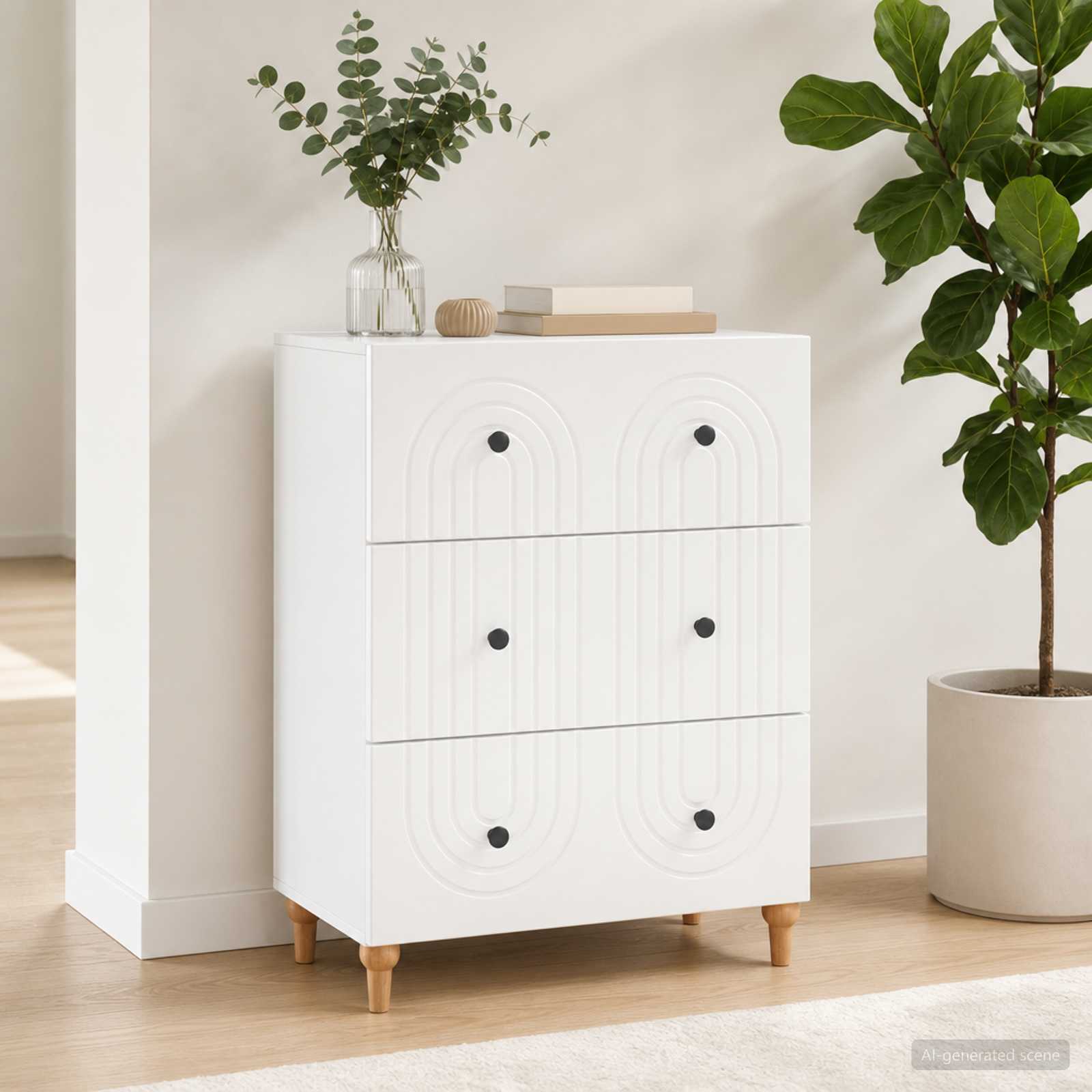 vidaXL Ladenkast Zwart 66 x 34,5 x 90 cm Bewerkt hout