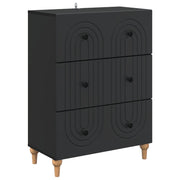 vidaXL Ladenkast Zwart 66 x 34,5 x 90 cm Bewerkt hout