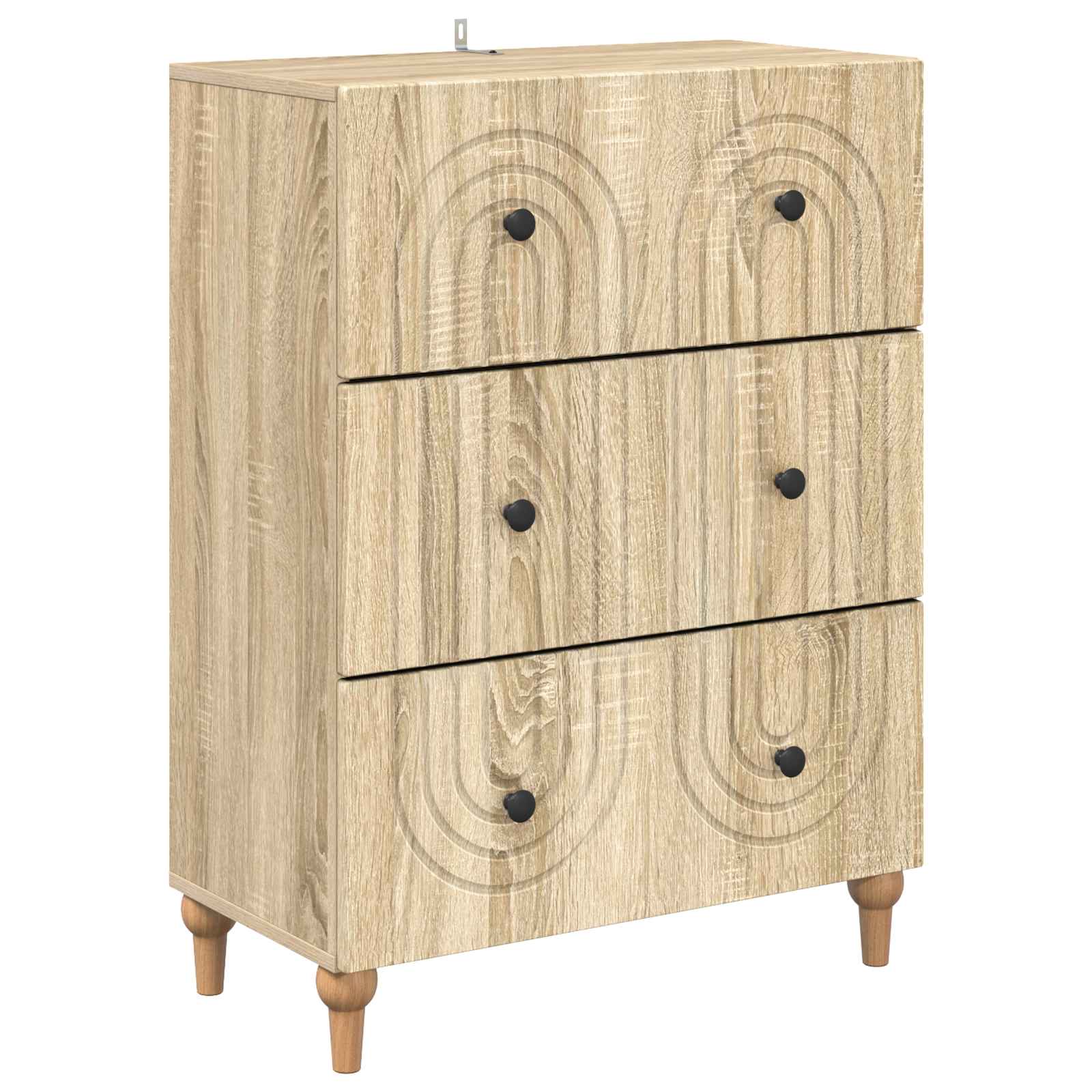 vidaXL Ladenkast Zwart 66 x 34,5 x 90 cm Bewerkt hout