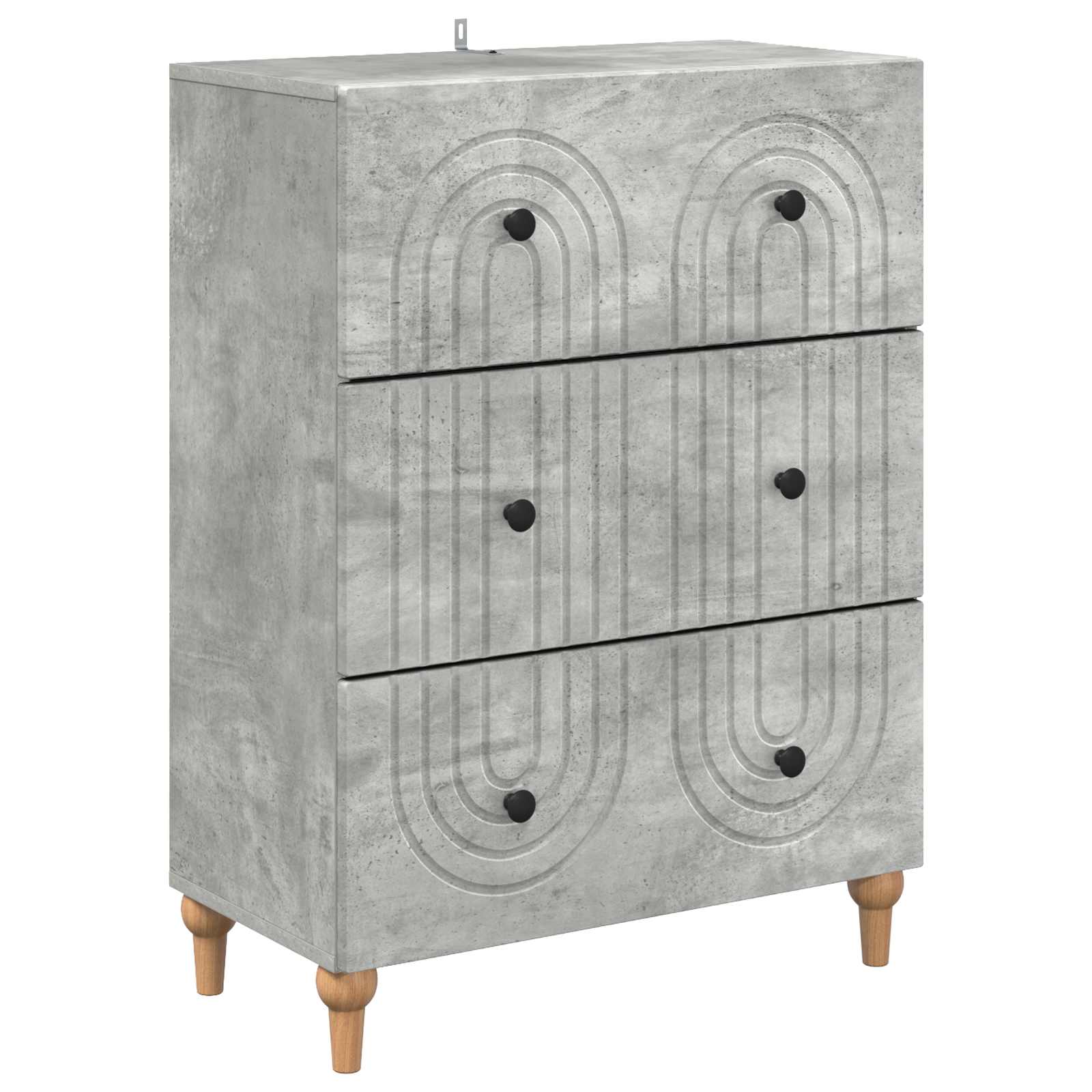 vidaXL Ladenkast Zwart 66 x 34,5 x 90 cm Bewerkt hout
