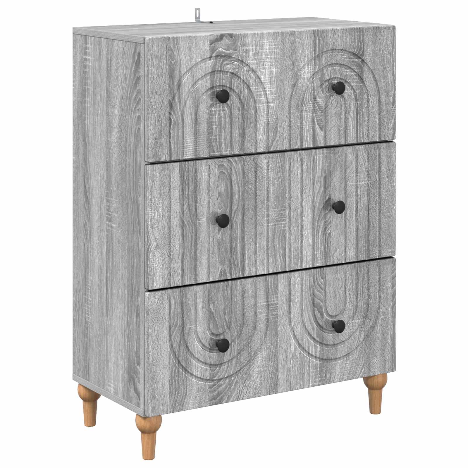 vidaXL Ladenkast Zwart 66 x 34,5 x 90 cm Bewerkt hout