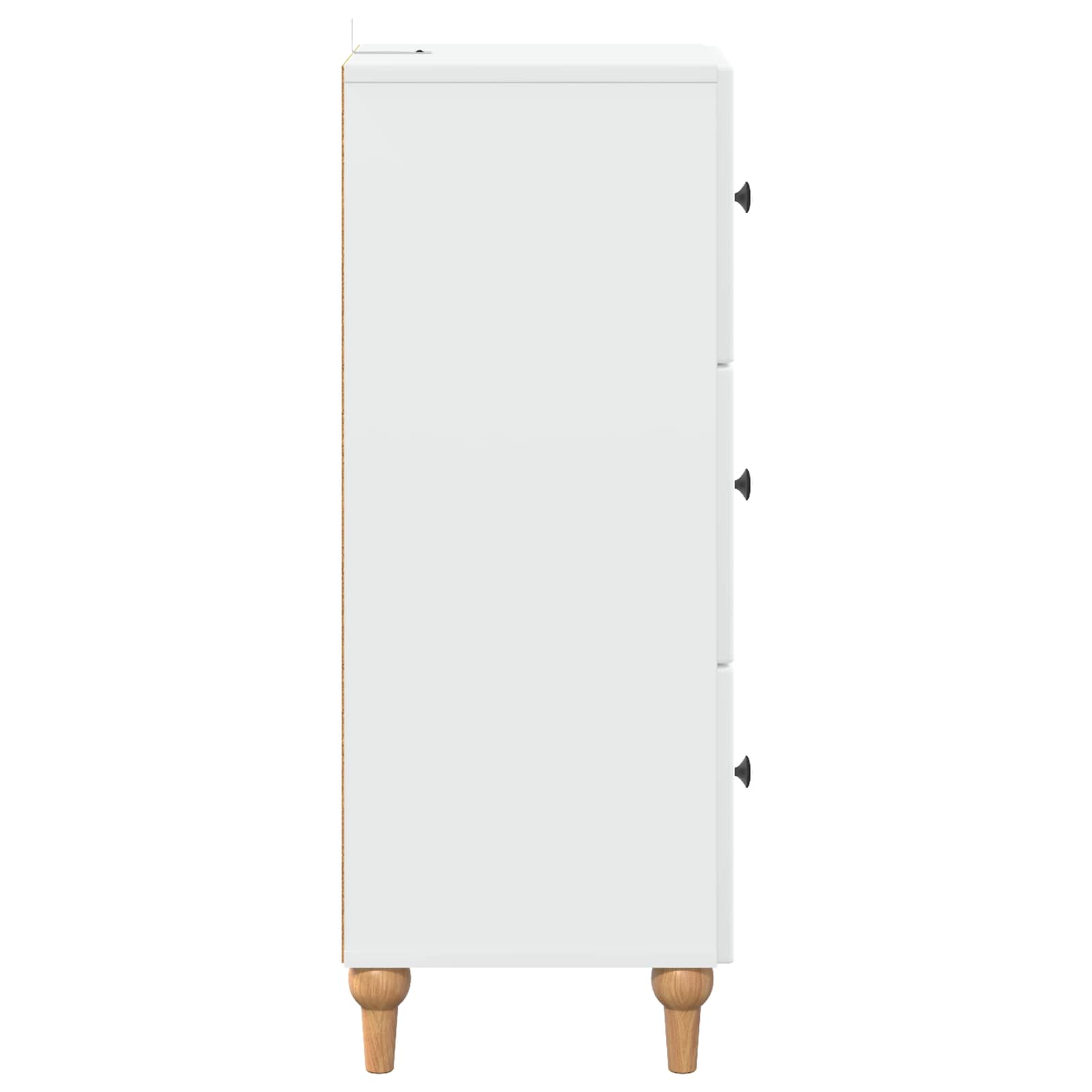 vidaXL Ladenkast Zwart 33 x 34,5 x 90 cm Bewerkt hout