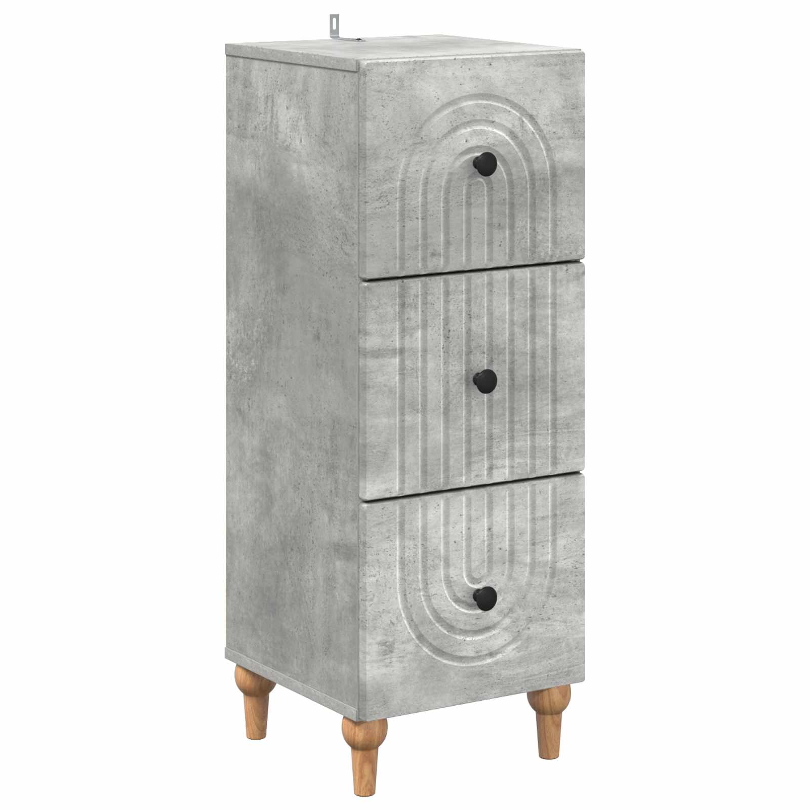 vidaXL Ladenkast Zwart 33 x 34,5 x 90 cm Bewerkt hout