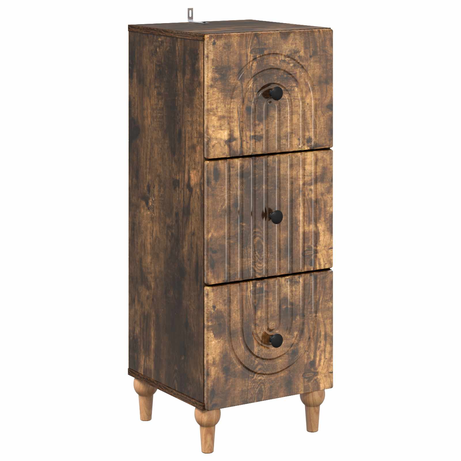 vidaXL Ladenkast Zwart 33 x 34,5 x 90 cm Bewerkt hout