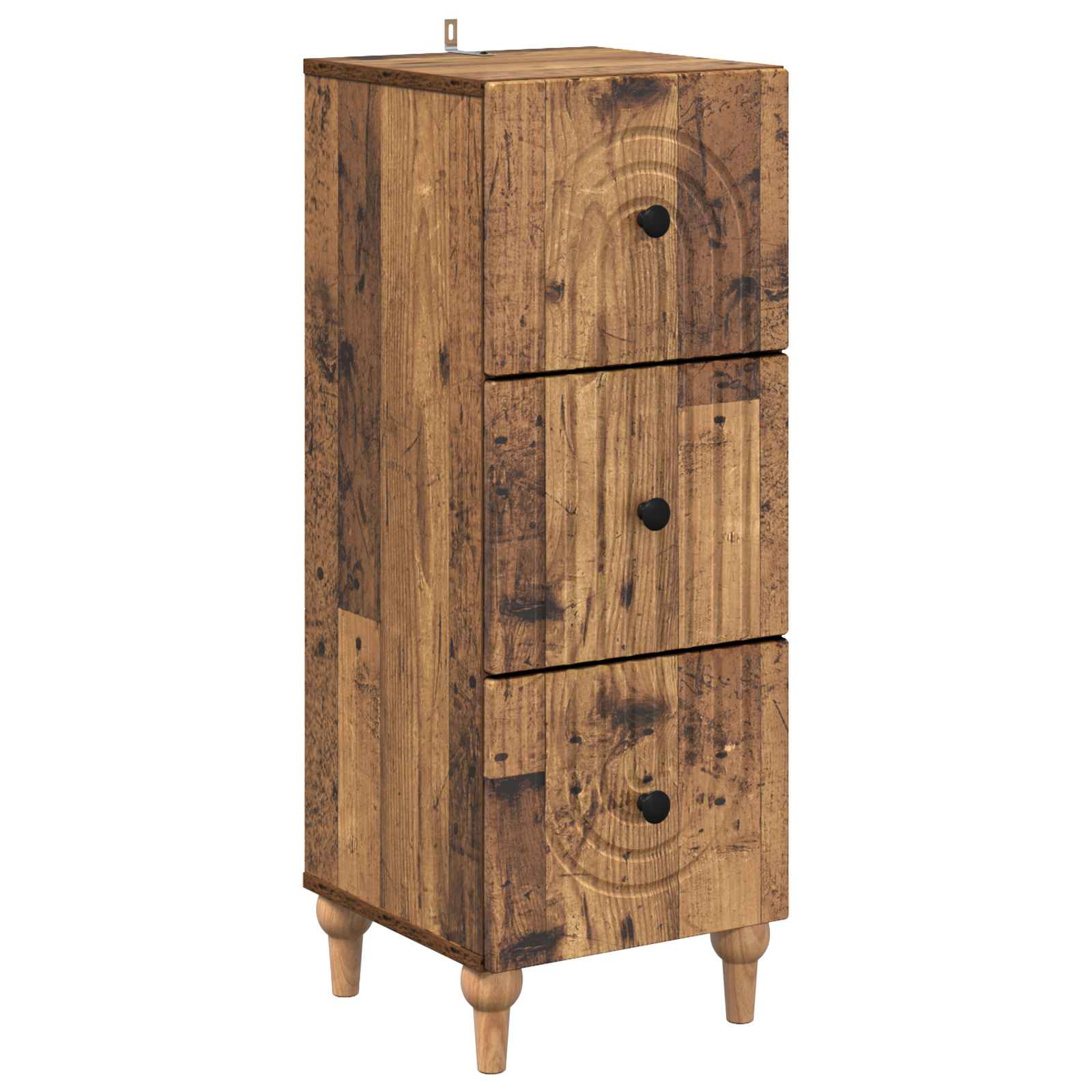 vidaXL Ladenkast Zwart 33 x 34,5 x 90 cm Bewerkt hout