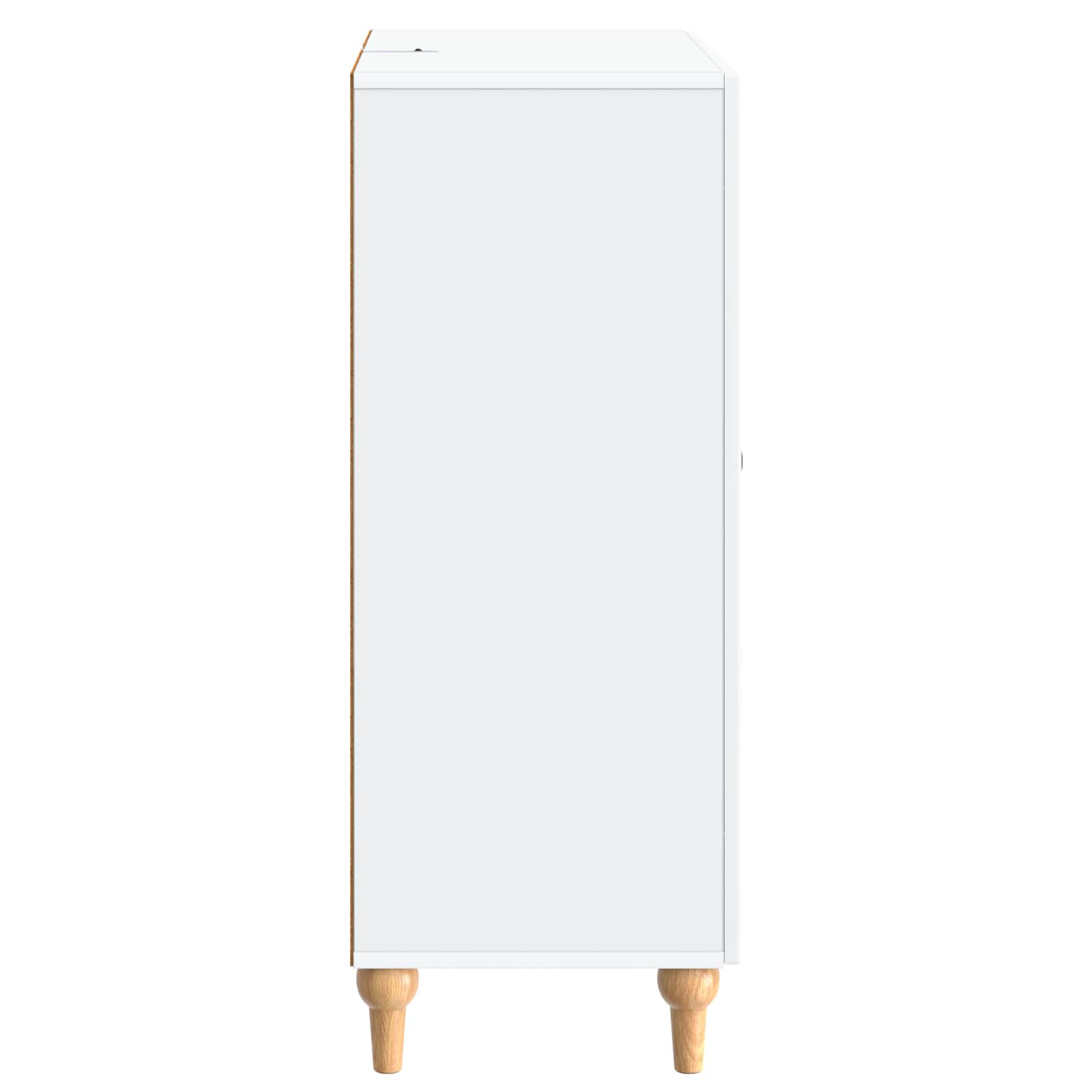 vidaXL Dressoir met lade Zwart 66 x 34,5 x 90 cm Bewerkt hout