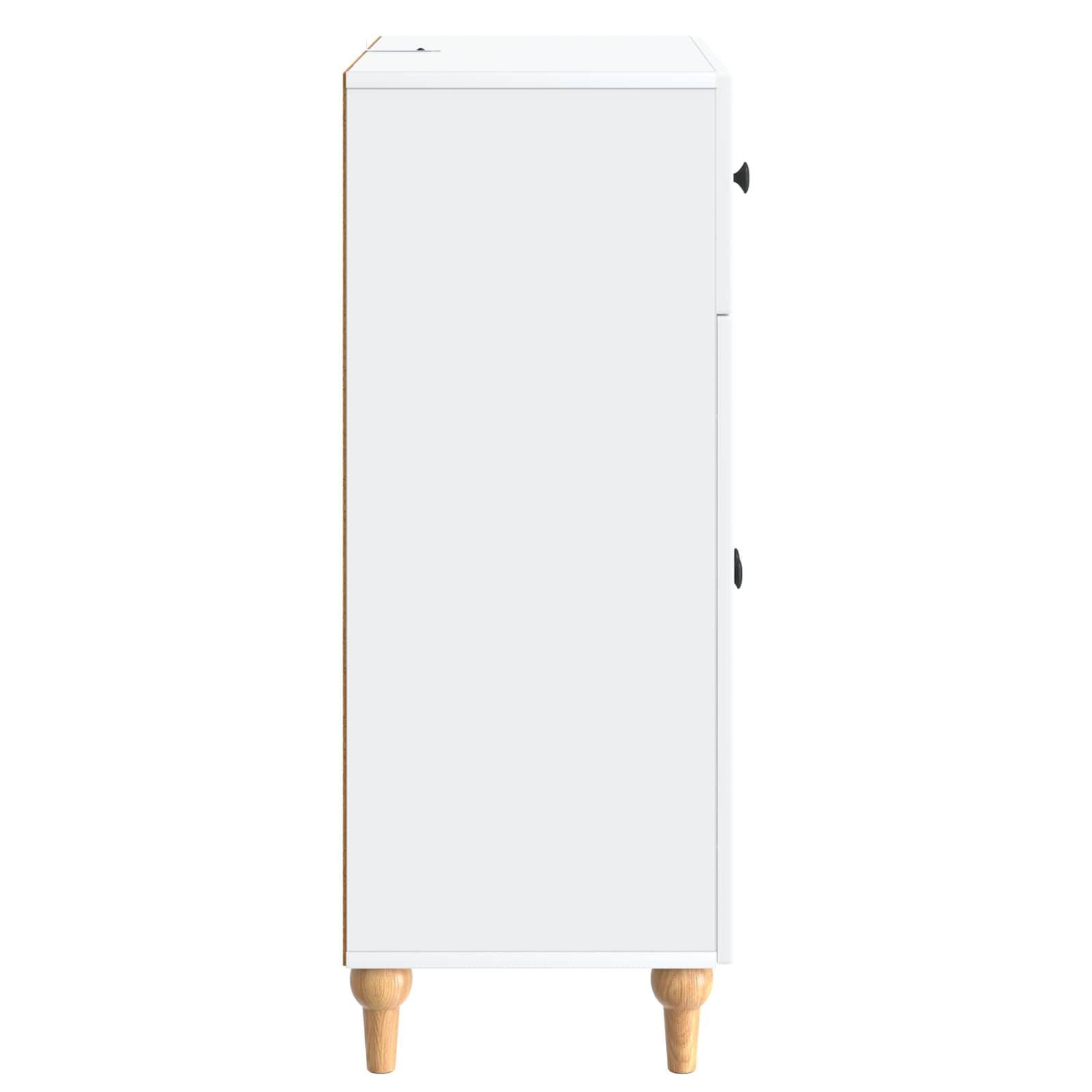 vidaXL Dressoir met lade Zwart 66 x 34,5 x 90 cm Bewerkt hout