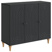 vidaXL Dressoir Zwart 89 x 34,5 x 80 cm Bewerkt hout