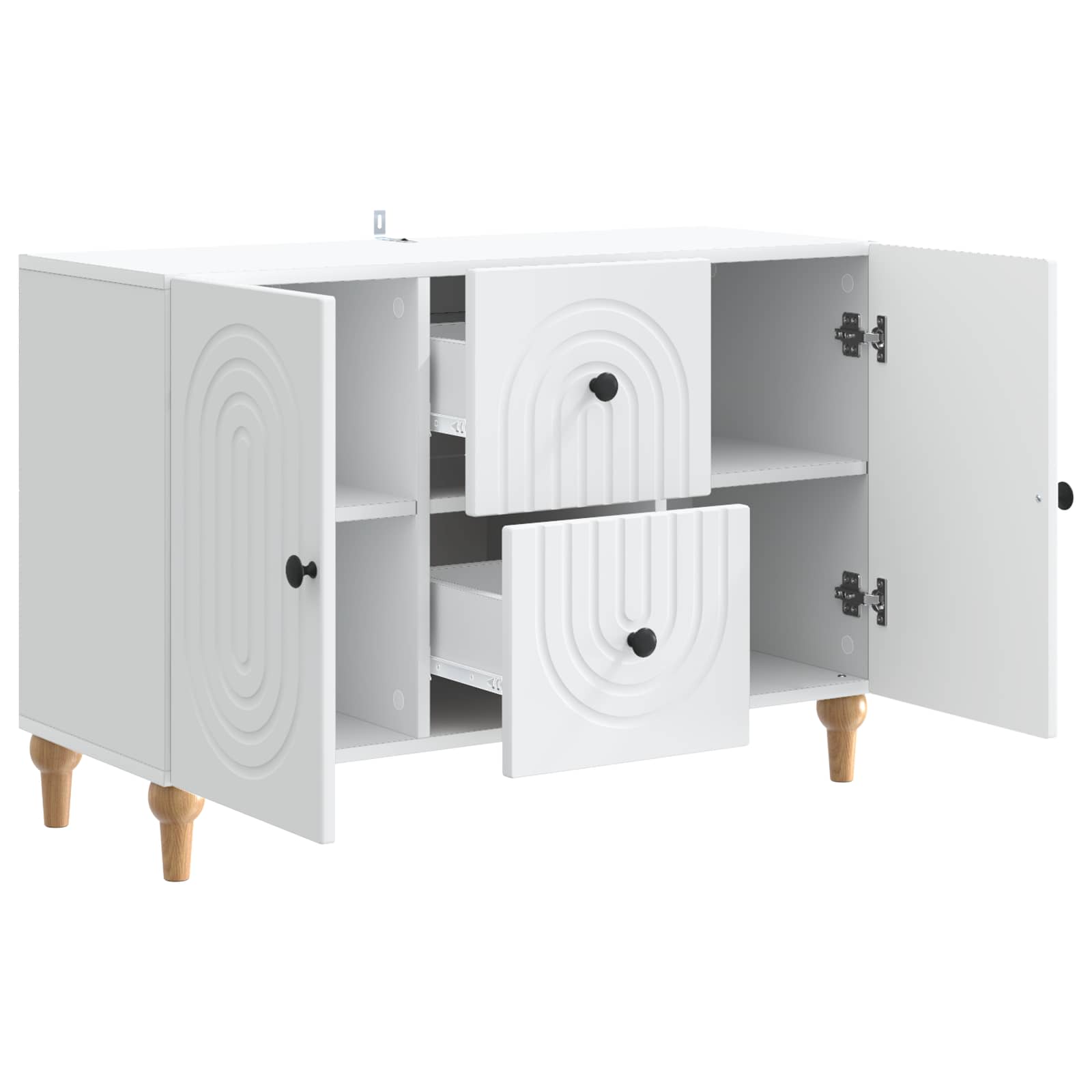 vidaXL TV-kast met lade Betongrijs 89 x 34,5 x 60 cm Bewerkt hout