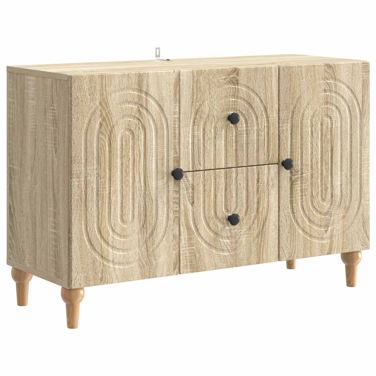 vidaXL TV-kast met lade Betongrijs 89 x 34,5 x 60 cm Bewerkt hout