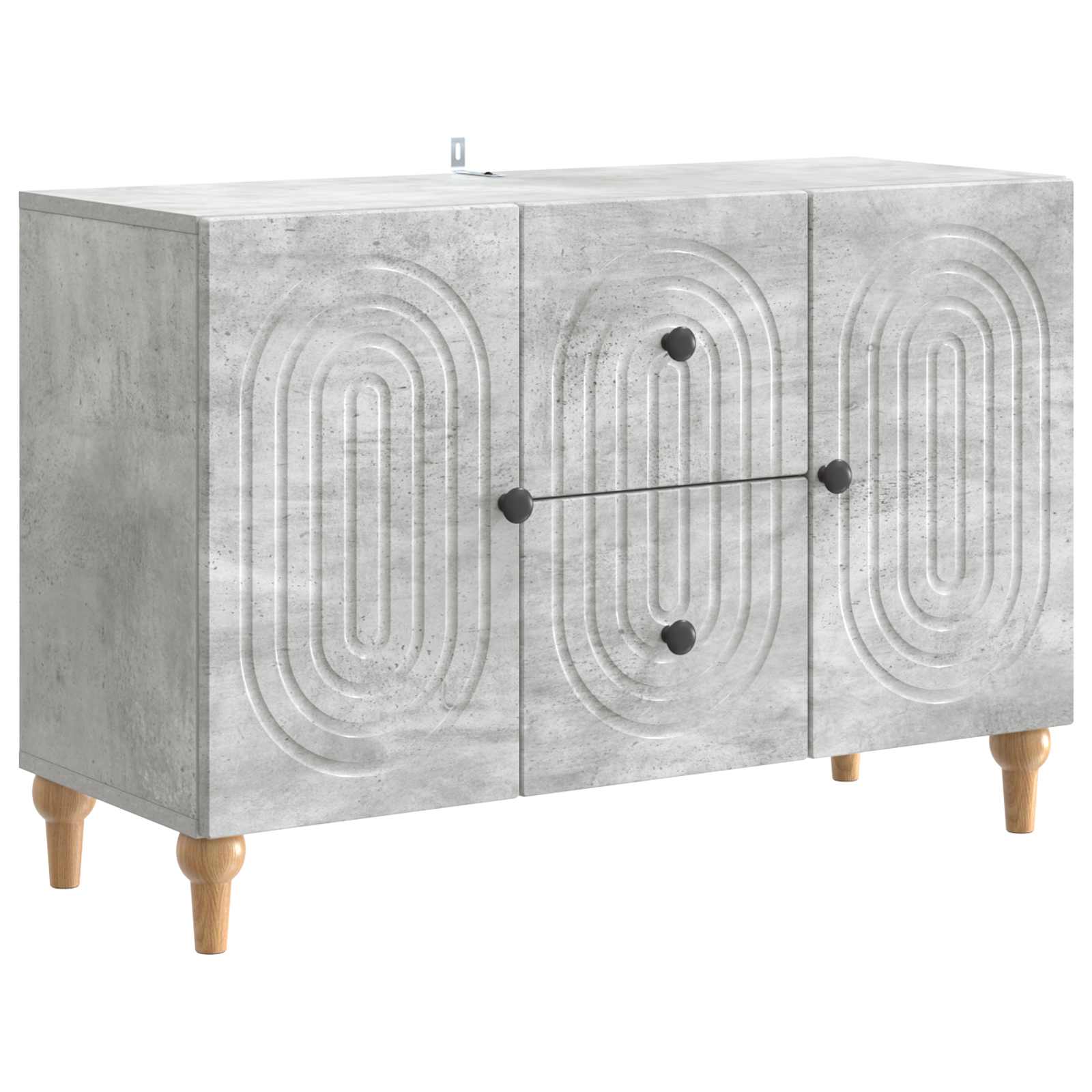 vidaXL TV-kast met lade Betongrijs 89 x 34,5 x 60 cm Bewerkt hout