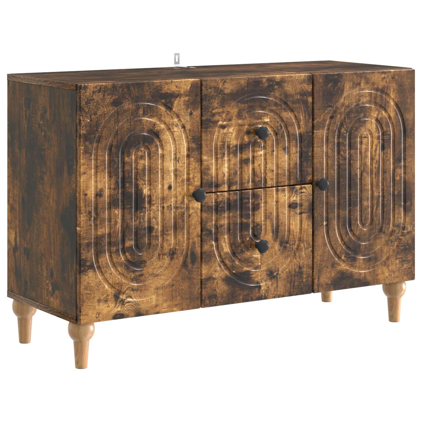 vidaXL TV-kast met lade Betongrijs 89 x 34,5 x 60 cm Bewerkt hout