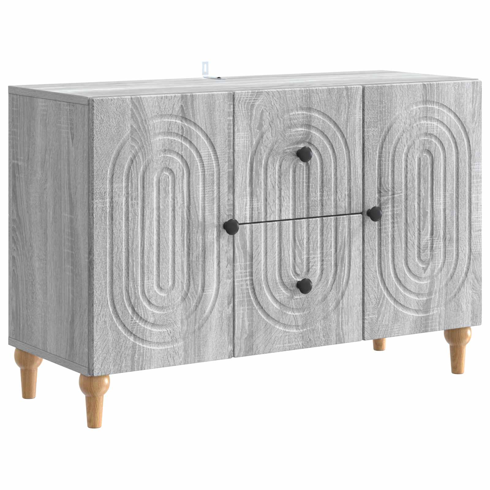 vidaXL TV-kast met lade Betongrijs 89 x 34,5 x 60 cm Bewerkt hout
